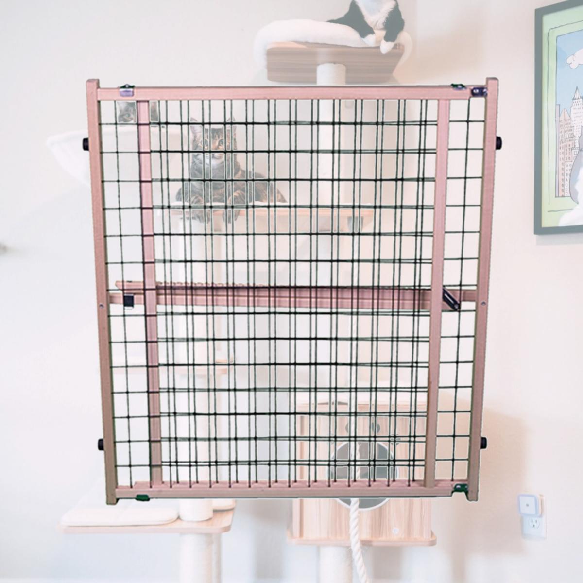 Picture of North States 4614 Wire Mesh Pet Gate- Extra Wide- Expandable