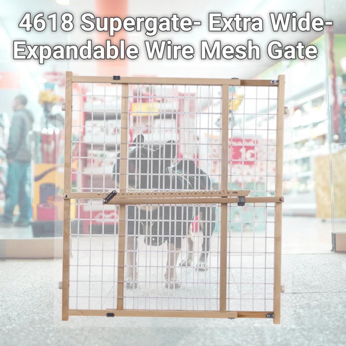 Picture of North States 4618 Supergate- Extra Wide- Expandable Wire Mesh Gate
