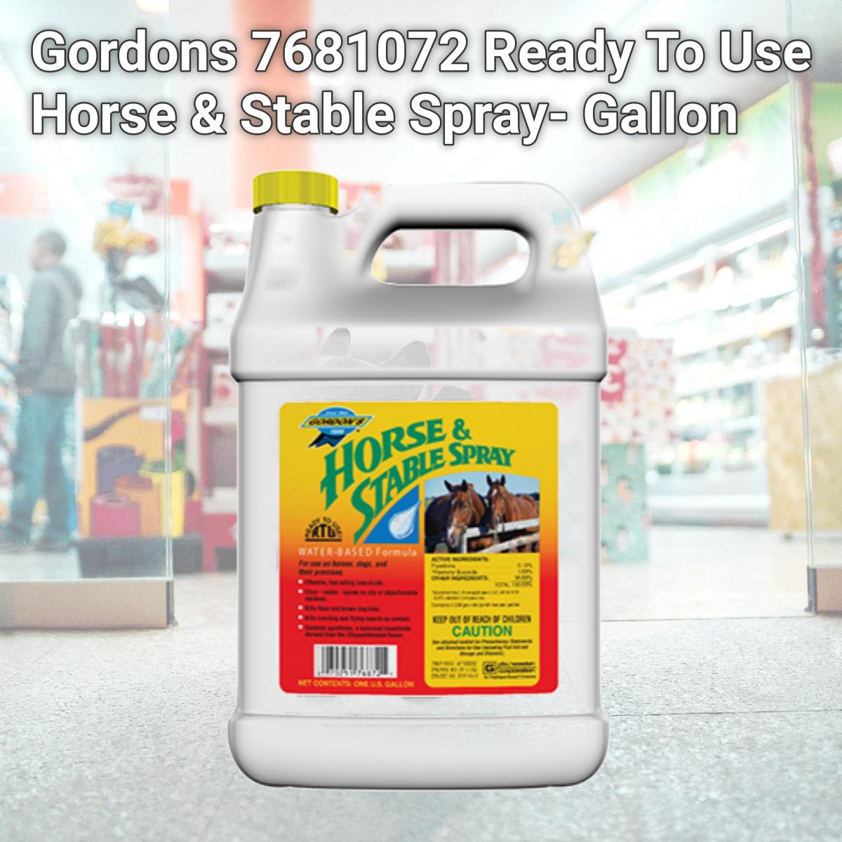 Picture of Gordons 7681072 Ready To Use Horse & Stable Spray- Gallon