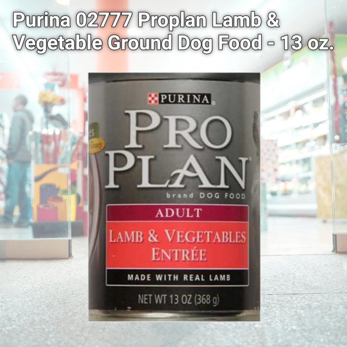 Picture of Purina 02777 Proplan Lamb & Vegetable Ground Dog Food - 13 oz.