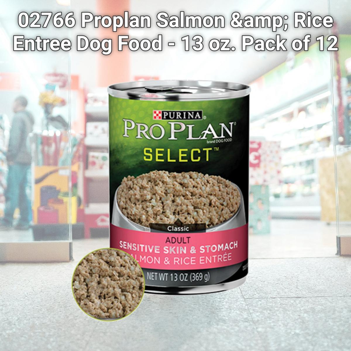 Picture of Purina 02766 Proplan Salmon &amp; Rice Entree Dog Food - 13 oz. 