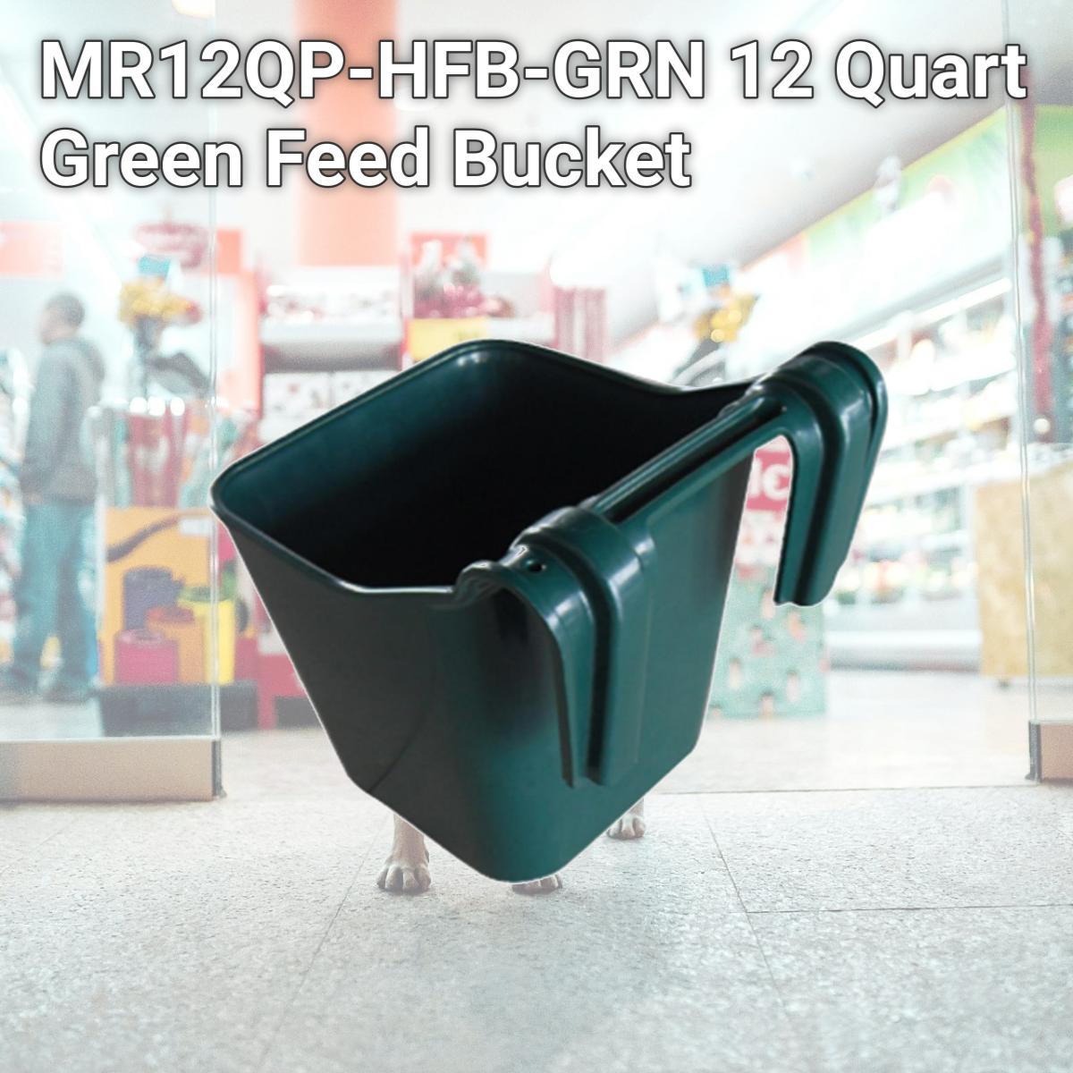 Picture of Master Rancher MR12QP-HFB-GRN 12 Quart Green Feed Bucket