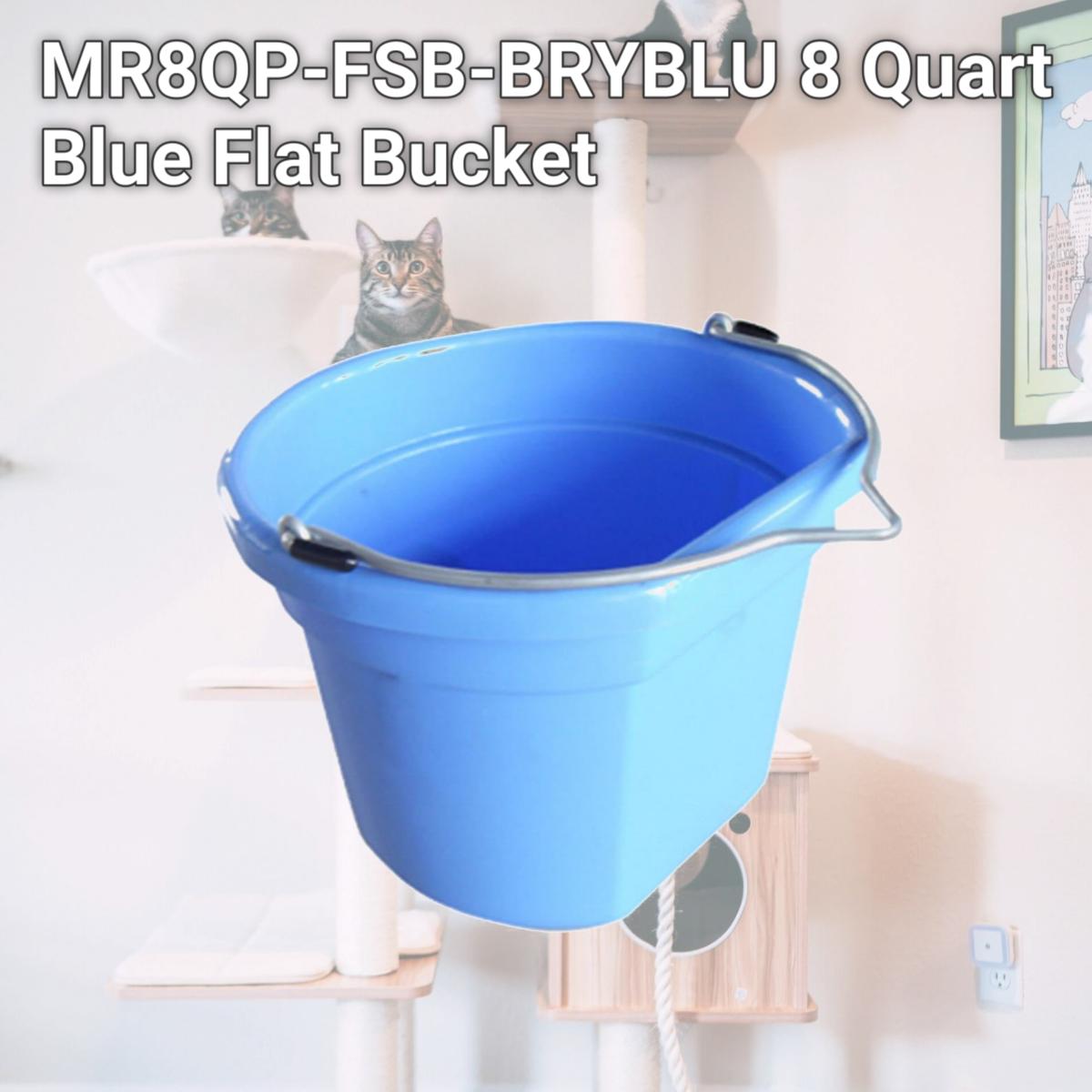 Picture of Master Rancher MR8QP-FSB-BRYBLU 8 Quart Blue Flat Bucket