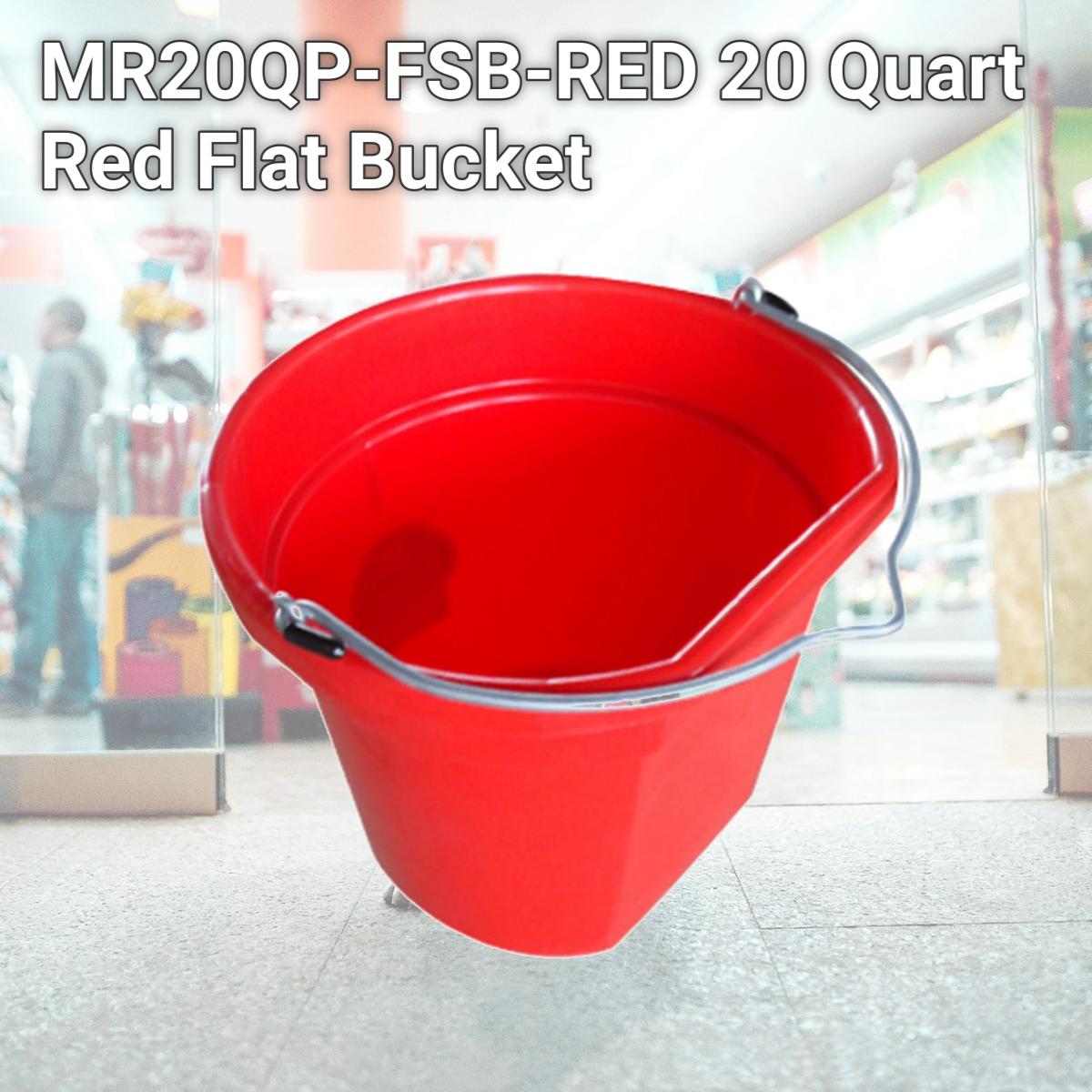 Picture of Master Rancher MR20QP-FSB-RED 20 Quart Red Flat Bucket