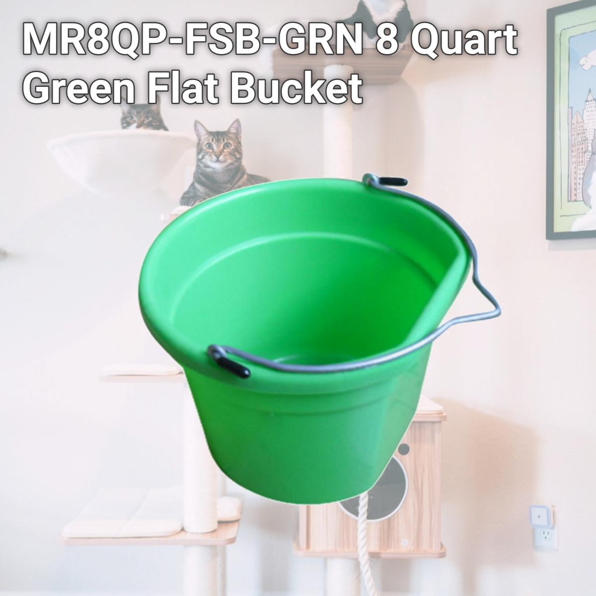 Picture of Master Rancher MR8QP-FSB-GRN 8 Quart Green Flat Bucket