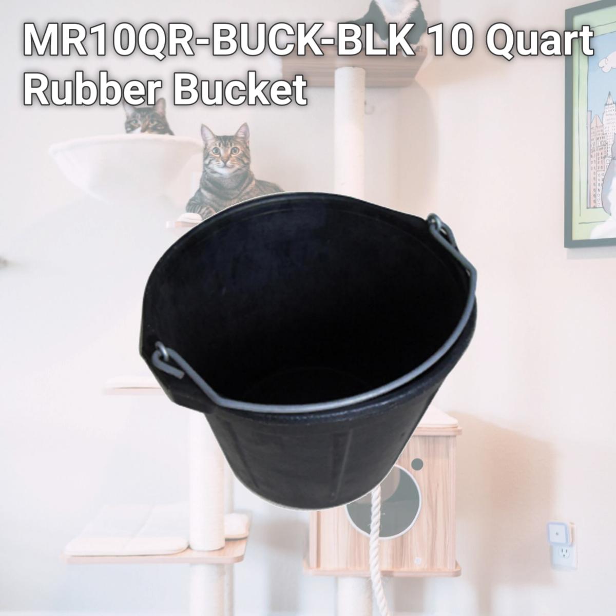 Picture of Master Rancher MR10QR-BUCK-BLK 10 Quart Rubber Bucket