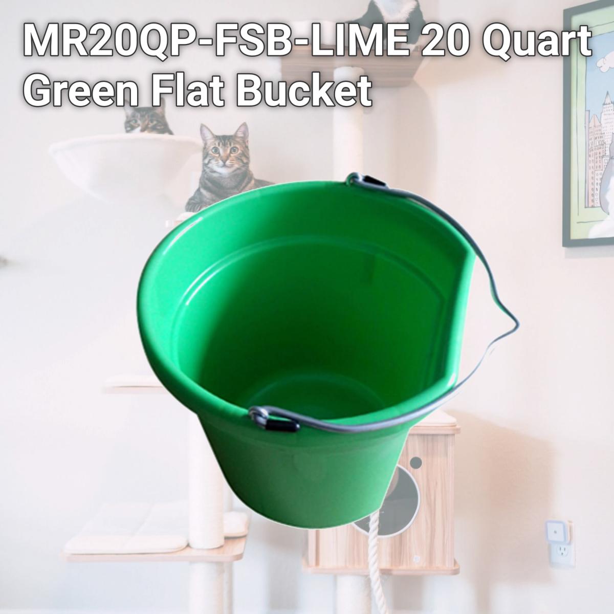 Picture of Master Rancher MR20QP-FSB-LIME 20 Quart Green Flat Bucket
