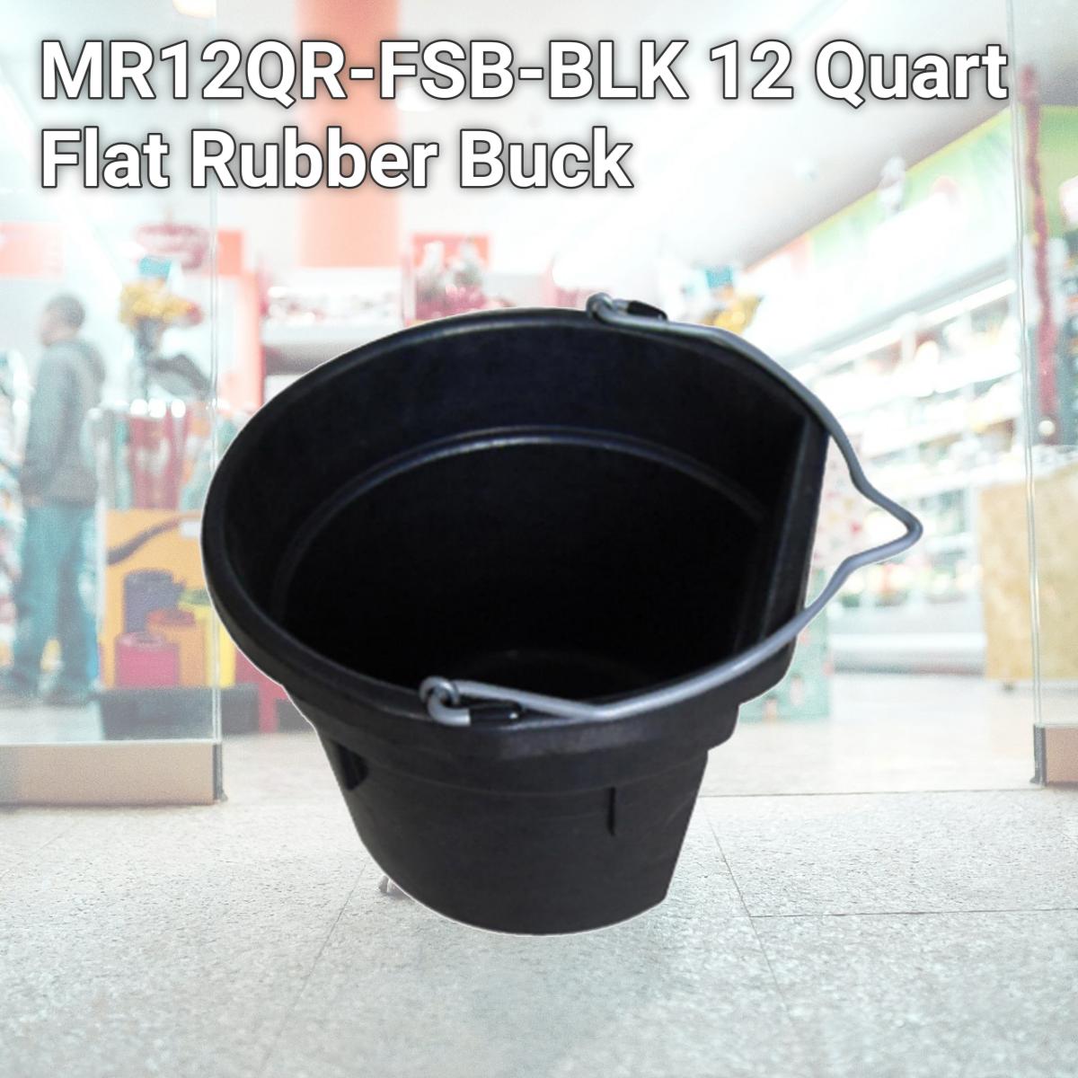 Picture of Master Rancher MR12QR-FSB-BLK 12 Quart Flat Rubber Buck