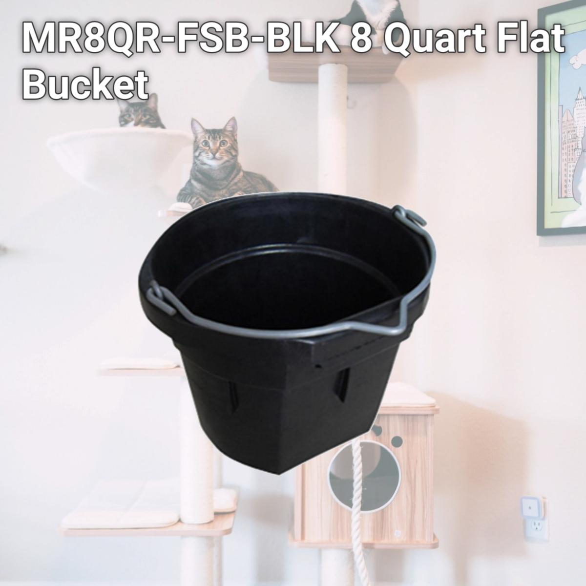 Picture of Master Rancher MR8QR-FSB-BLK 8 Quart Flat Bucket