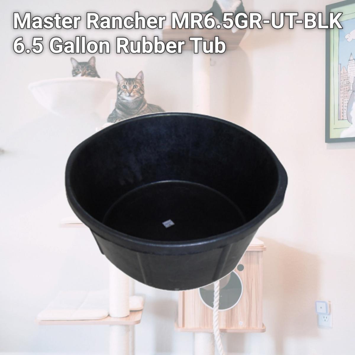 Picture of Master Rancher MR6.5GR-UT-BLK 6.5 Gallon Rubber Tub