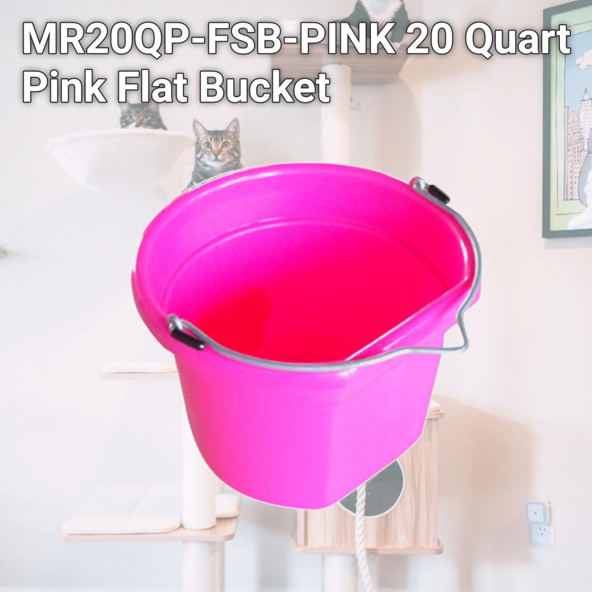 Picture of Master Rancher MR20QP-FSB-PINK 20 Quart Pink Flat Bucket