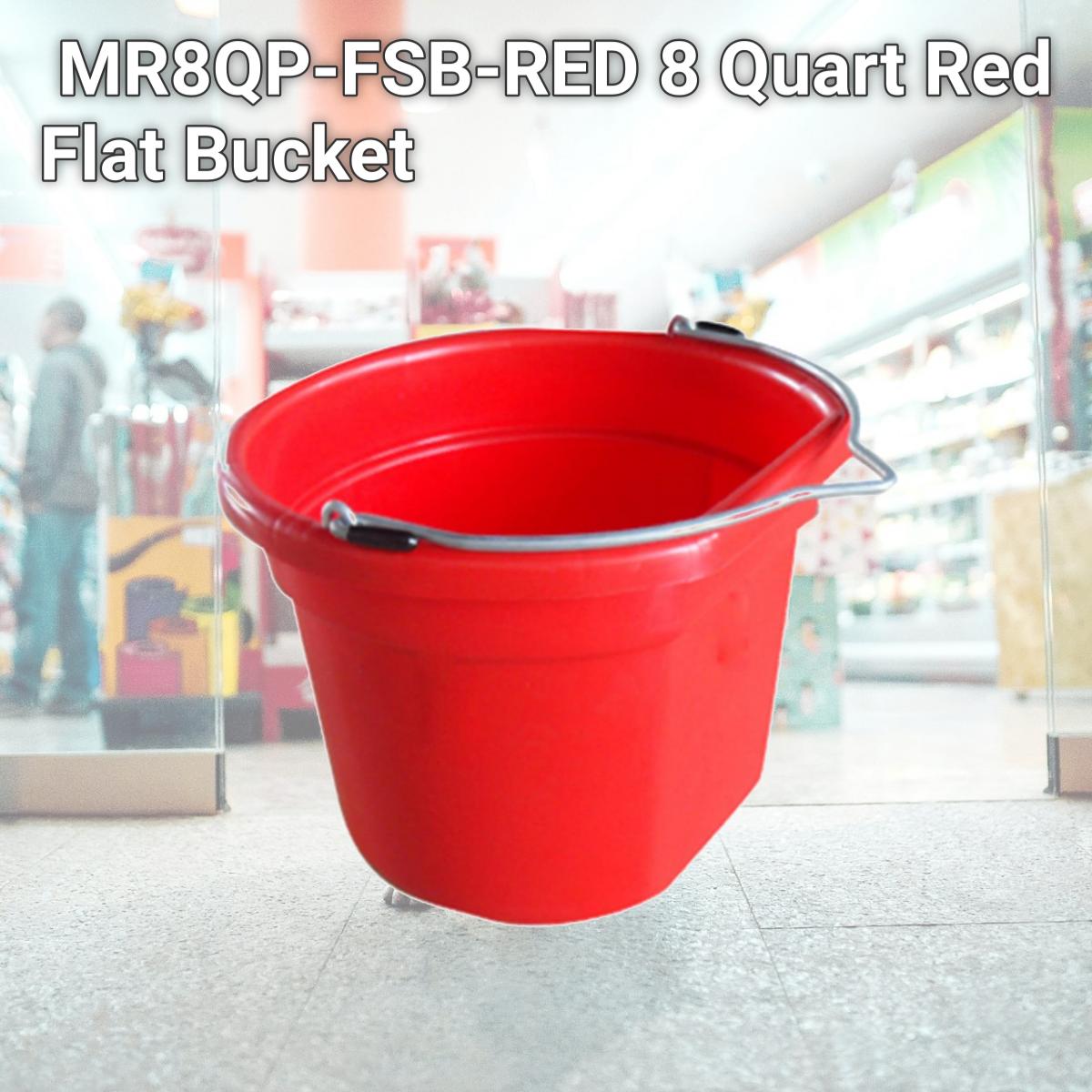 Picture of Master Rancher MR8QP-FSB-RED 8 Quart Red Flat Bucket