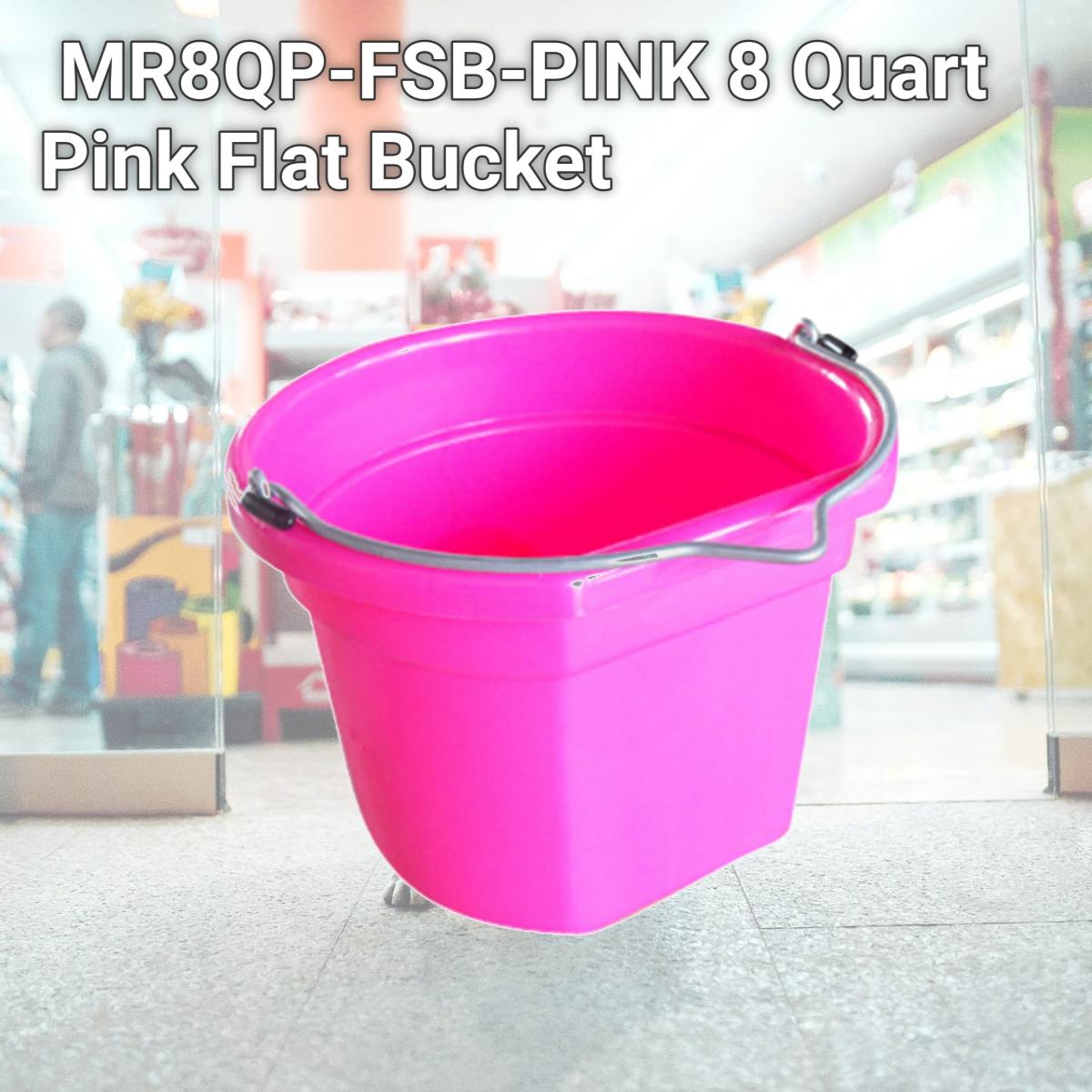 Picture of Master Rancher MR8QP-FSB-PINK 8 Quart Pink Flat Bucket