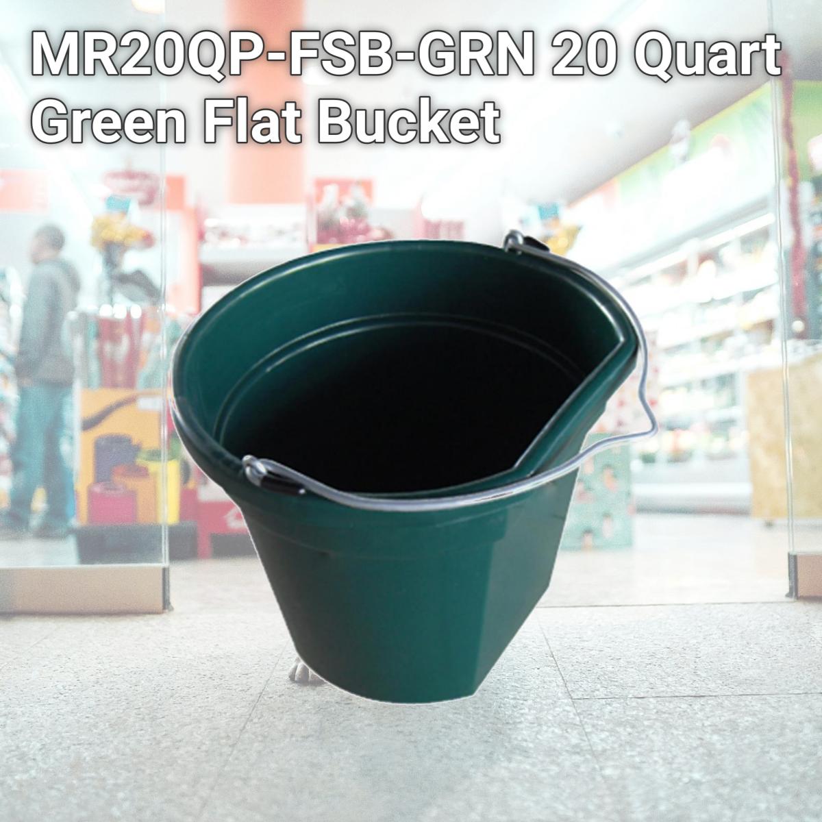Picture of Master Rancher MR20QP-FSB-GRN 20 Quart Green Flat Bucket