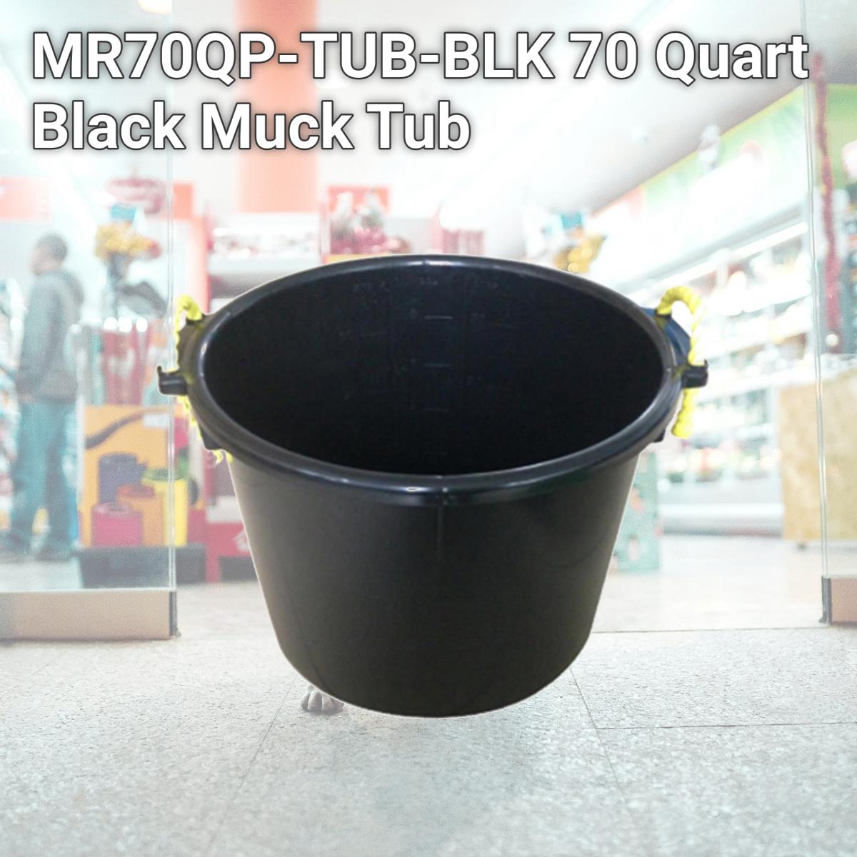 Picture of Master Rancher MR70QP-TUB-BLK 70 Quart Black Muck Tub
