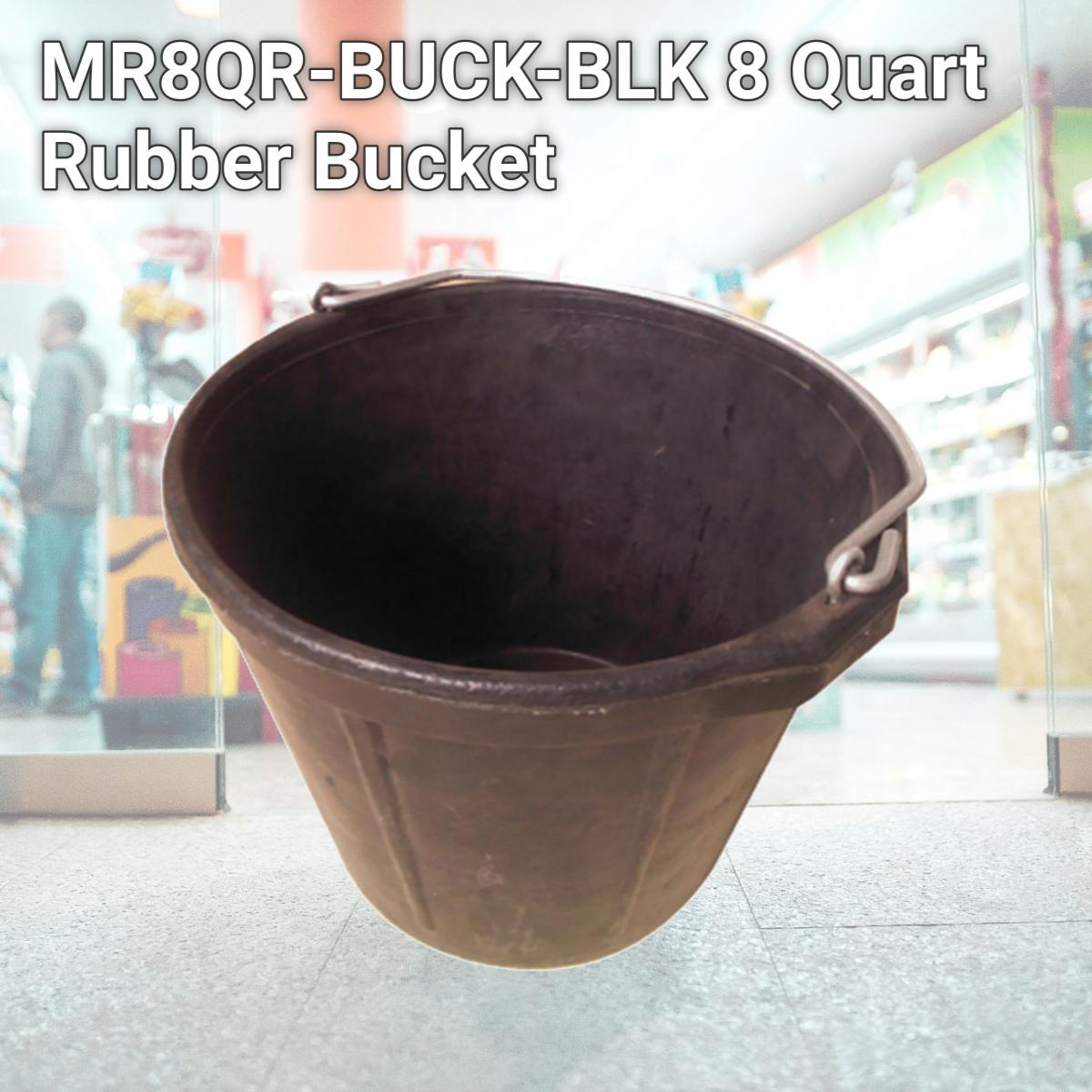 Picture of Master Rancher MR8QR-BUCK-BLK 8 Quart Rubber Bucket