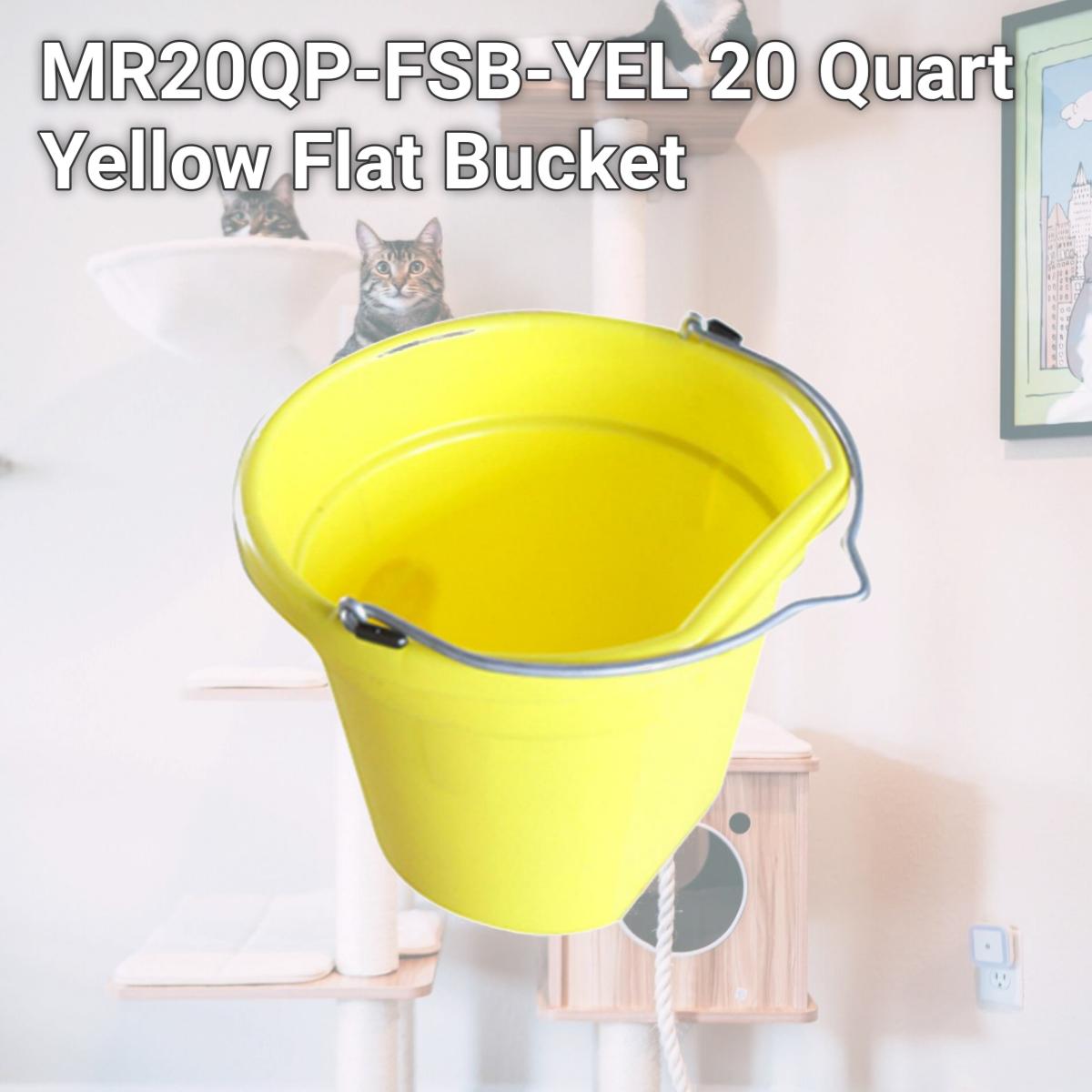 Picture of Master Rancher MR20QP-FSB-YEL 20 Quart Yellow Flat Bucket