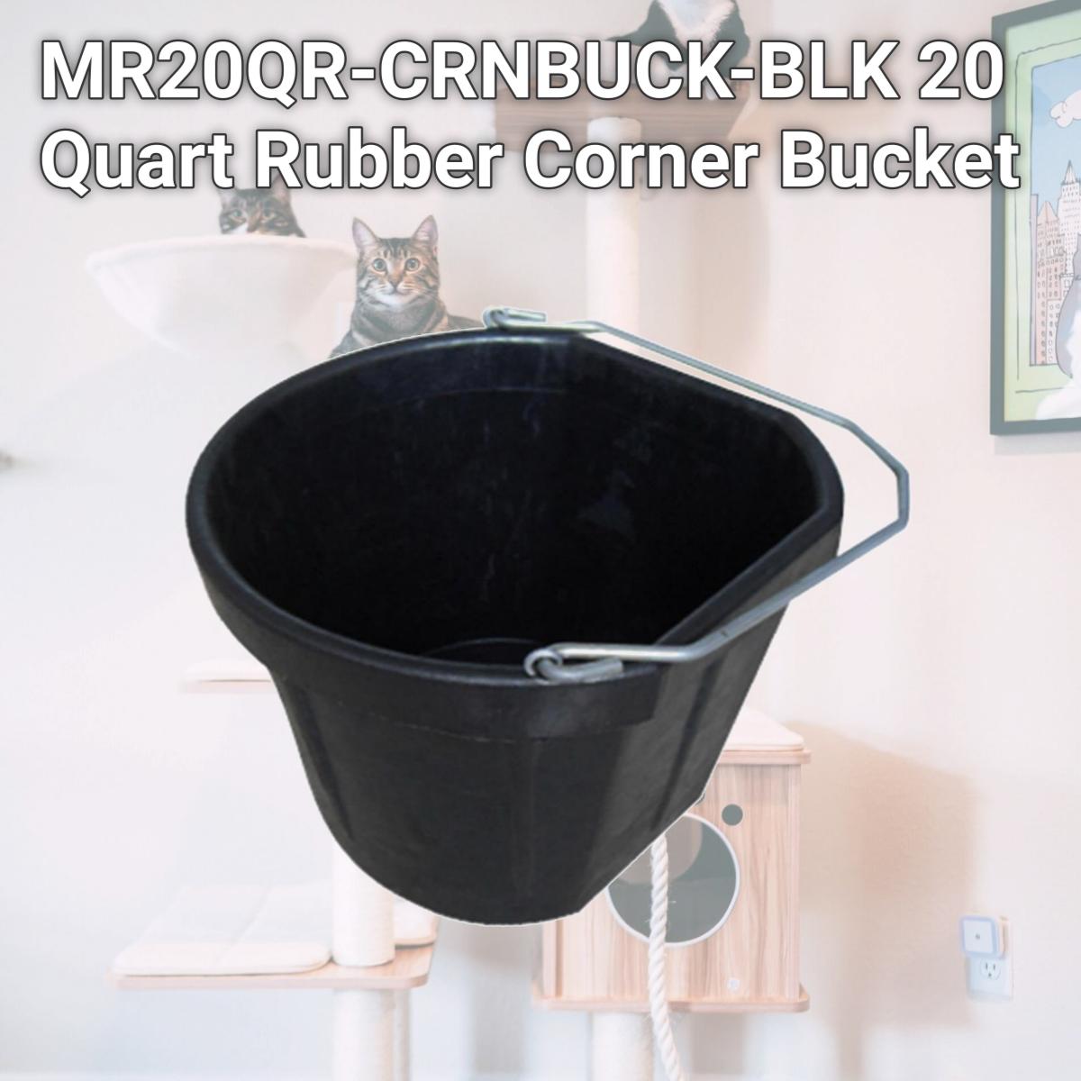 Picture of Master Rancher MR20QR-CRNBUCK-BLK 20 Quart Rubber Corner Bucket