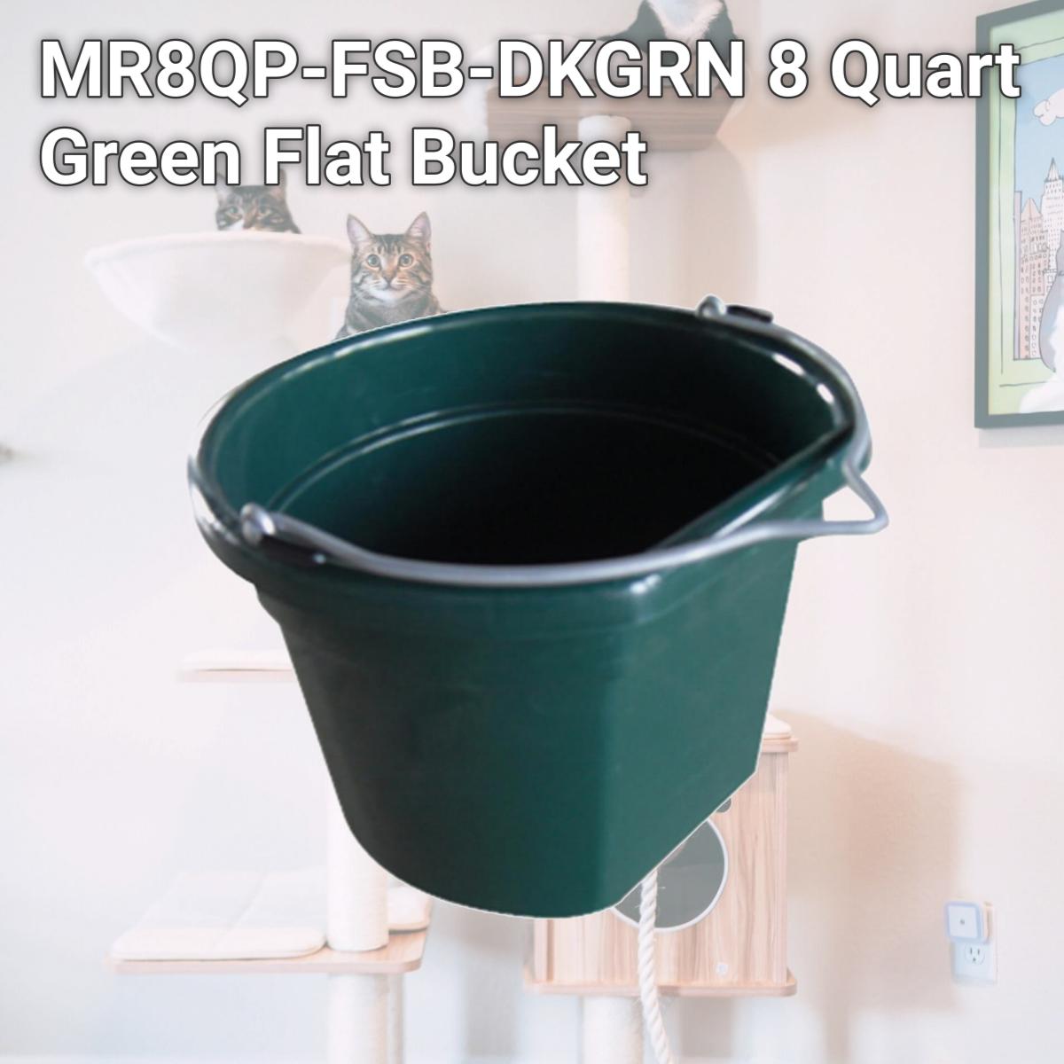 Picture of Master Rancher MR8QP-FSB-DKGRN 8 Quart Green Flat Bucket