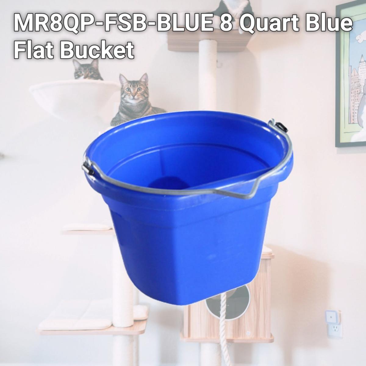 Picture of Master Rancher MR8QP-FSB-BLUE 8 Quart Blue Flat Bucket