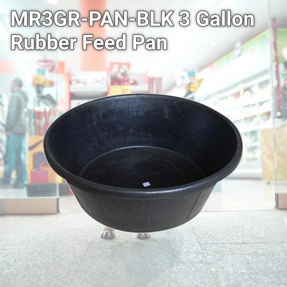 Picture of Master Rancher MR3GR-PAN-BLK 3 Gallon Rubber Feed Pan