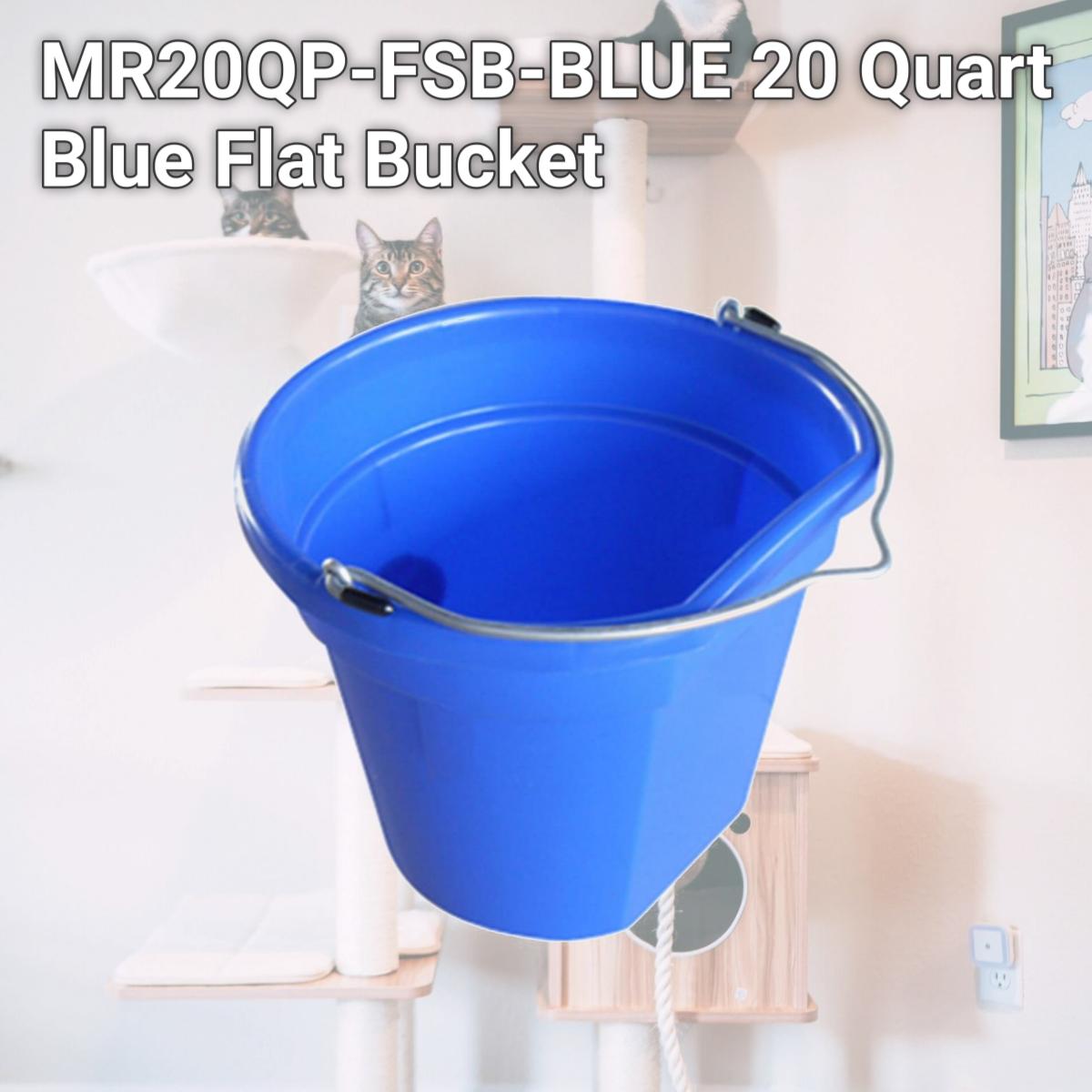 Picture of Master Rancher MR20QP-FSB-BLUE 20 Quart Blue Flat Bucket