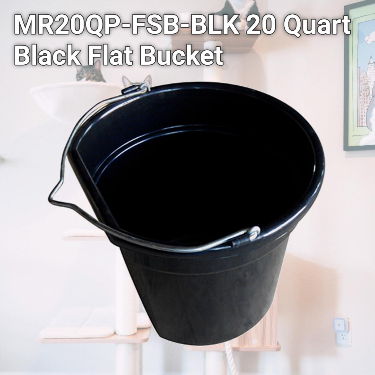 Picture of Master Rancher MR20QP-FSB-BLK 20 Quart Black Flat Bucket