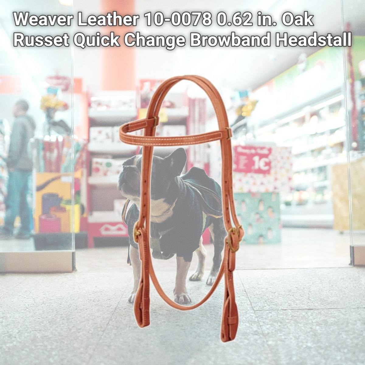 Picture of Weaver Leather 10-0078 0.62 in. Oak Russet Quick Change Browband Headstall