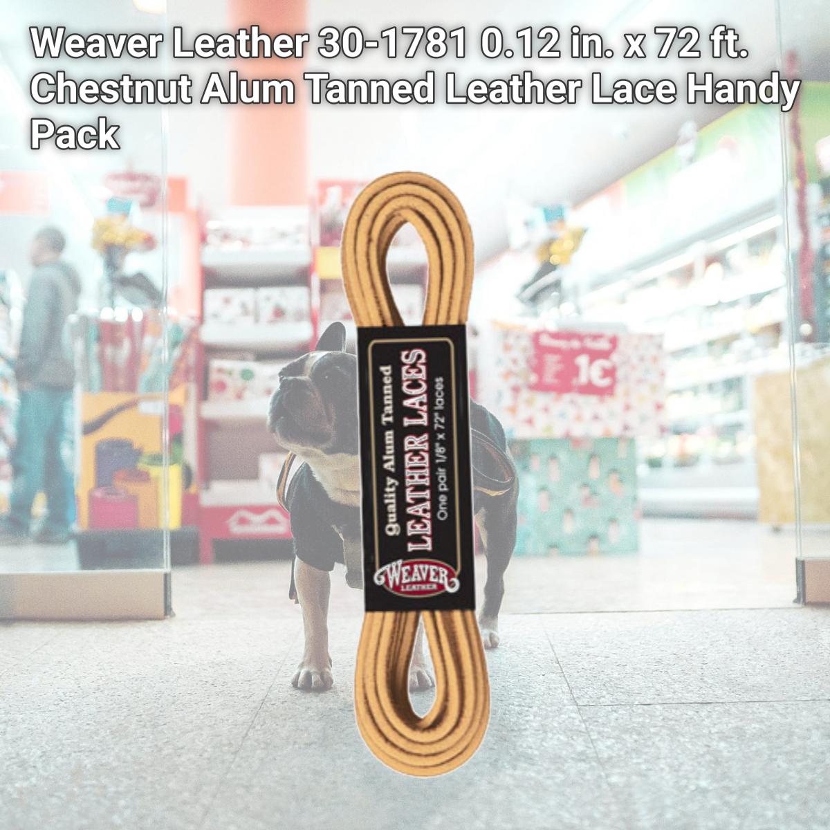Picture of Weaver Leather 30-1781 0.12 in. x 72 ft. Chestnut Alum Tanned Leather Lace Handy Pack
