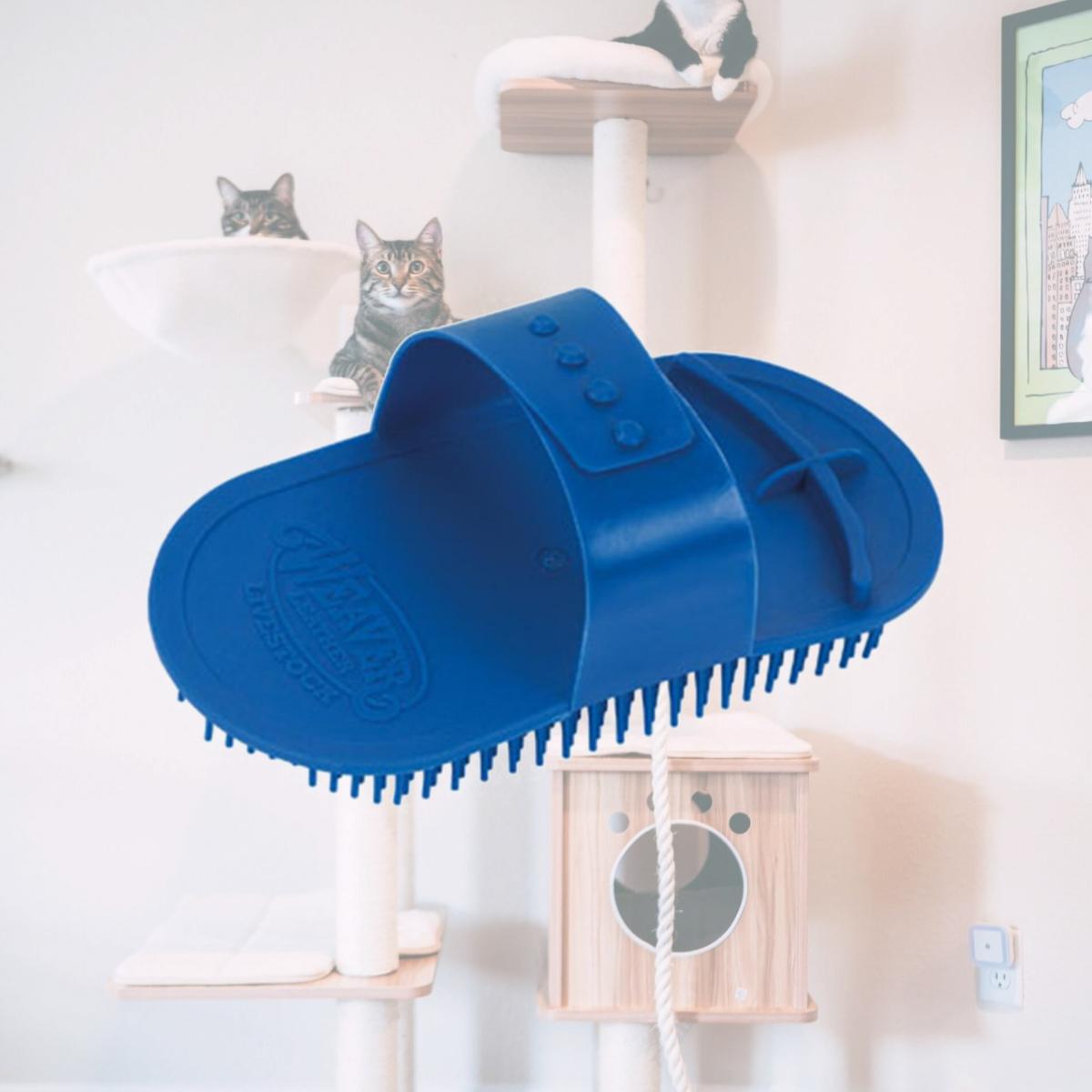 Picture of Weaver Leather 69-6005-BL 4 in. Blue Massage Brush