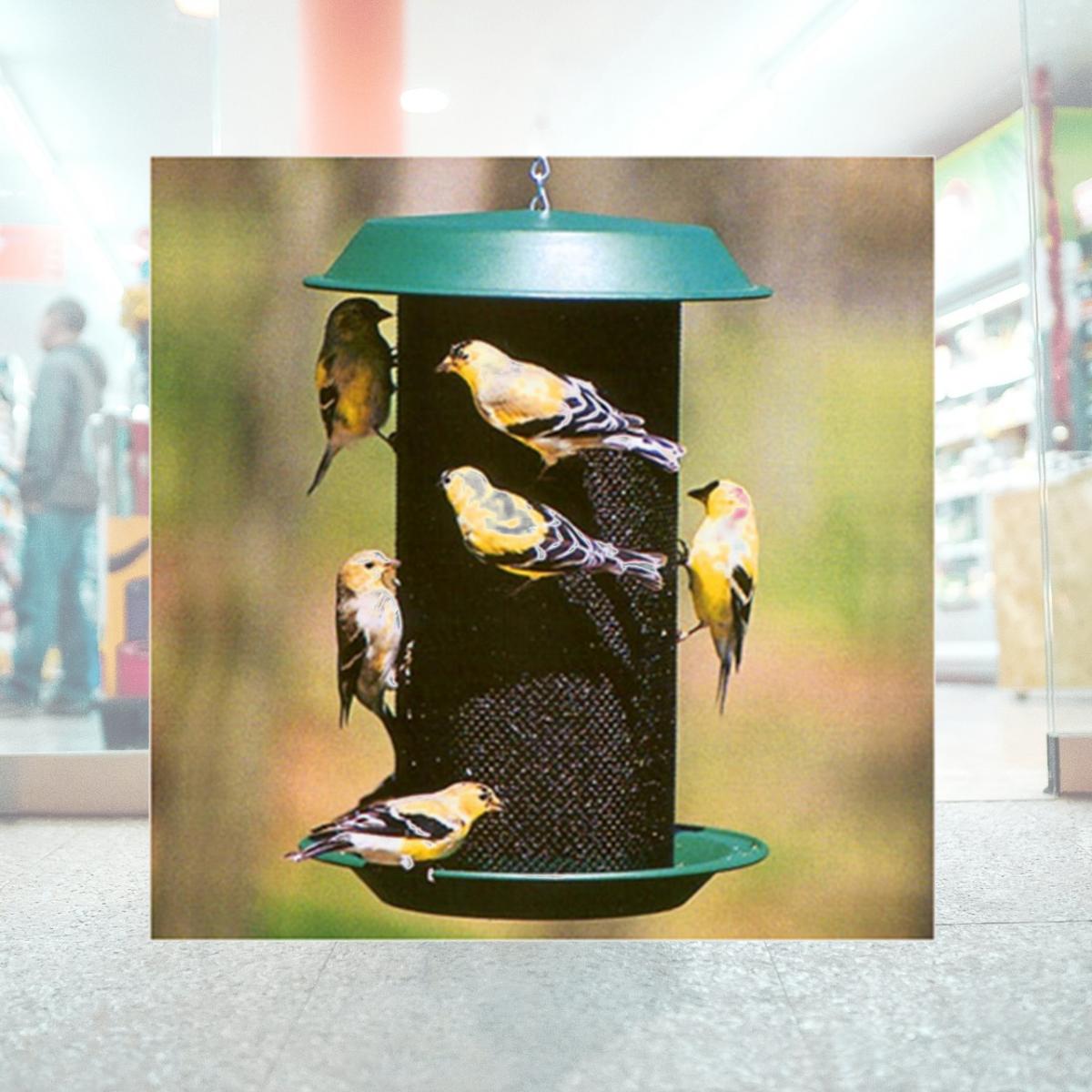 Picture of Woodlink NAMAG2 Plastic Magnum  Thistle Magnum Bird Feeder- Hunter Green