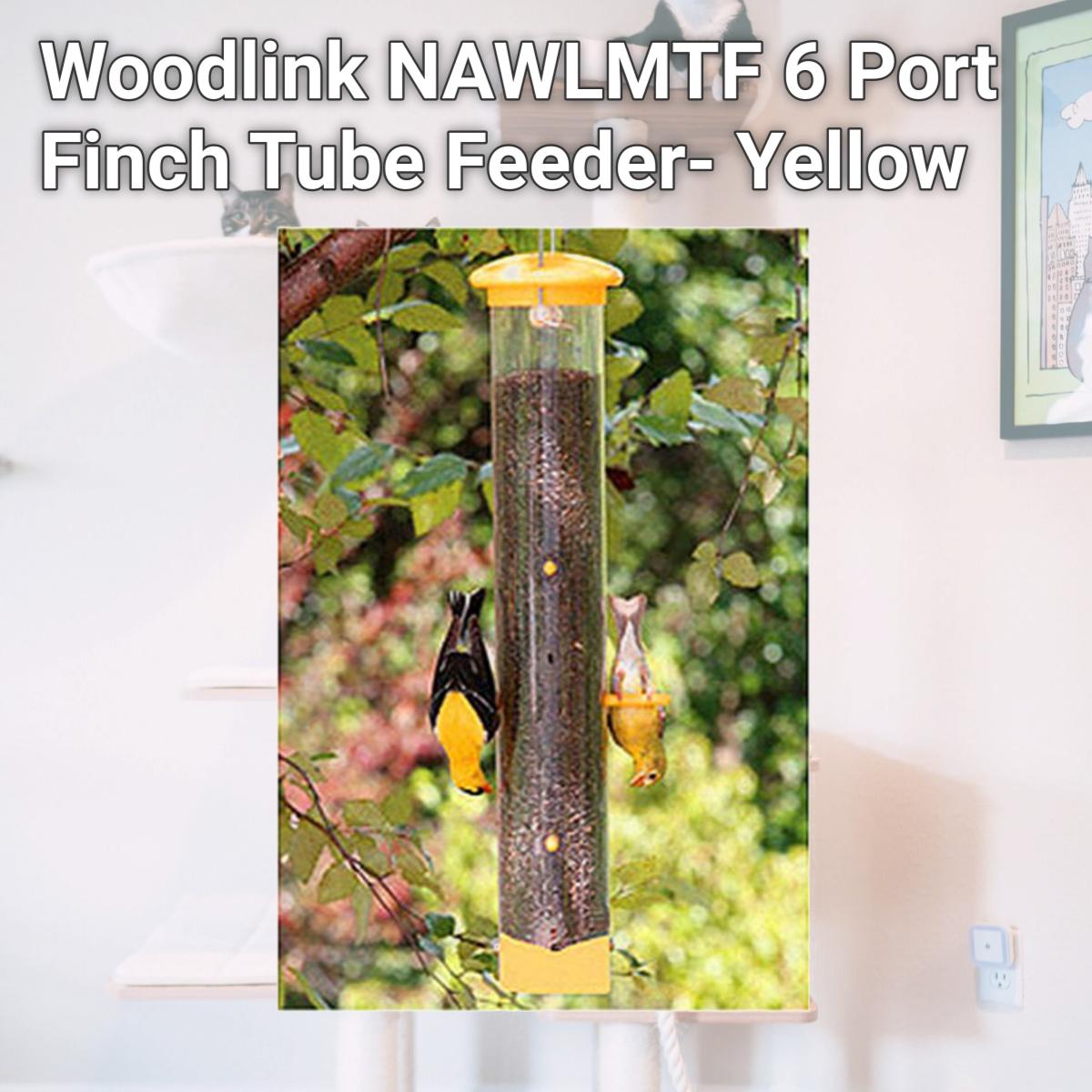 Picture of Woodlink NAWLMTF 6 Port Finch Tube Feeder- Yellow