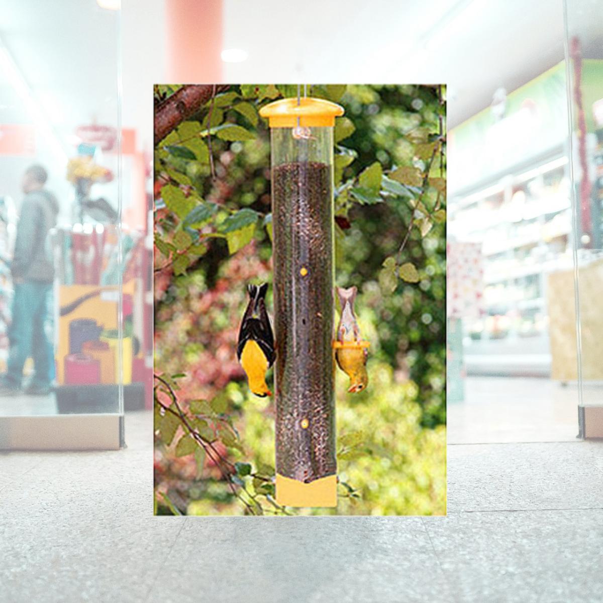 Picture of Woodlink NAWLMTF 6 Port Finch Tube Feeder- Yellow