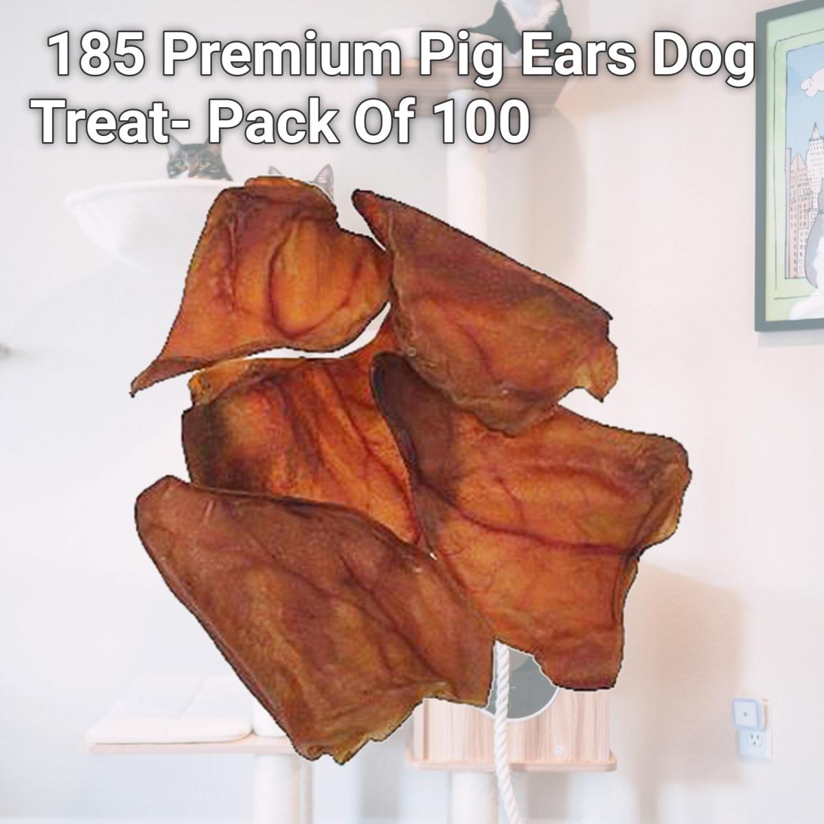Picture of Jones Natural Chews 185 Premium Pig Ears Dog Treat- Pack Of 100