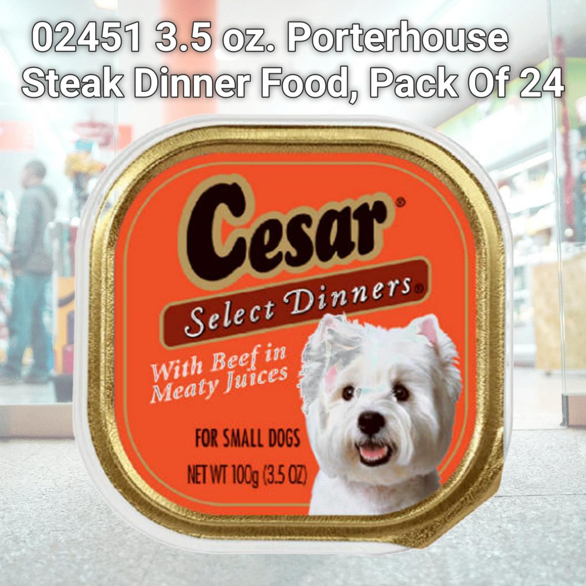 Picture of Cesar Select 02451 3.5 oz. Porterhouse Steak Dinner Food, Pack Of 24