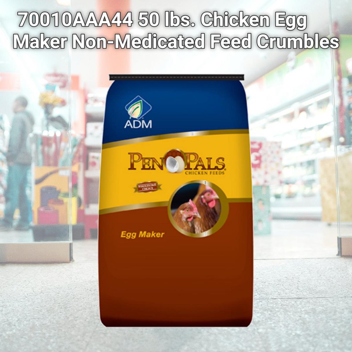 Picture of ADM Alliance Nutrition 70010AAA44 50 lbs. Chicken Egg Maker Non-Medicated Feed Crumbles