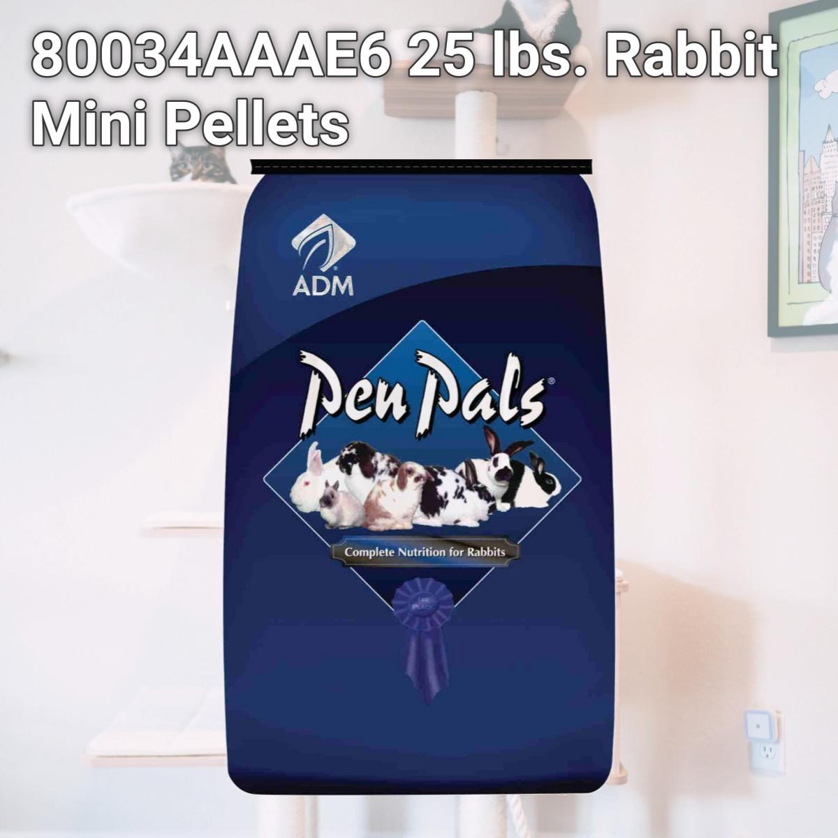 Picture of ADM Alliance Nutrition 80034AAAE6 25 lbs. Rabbit Mini Pellets