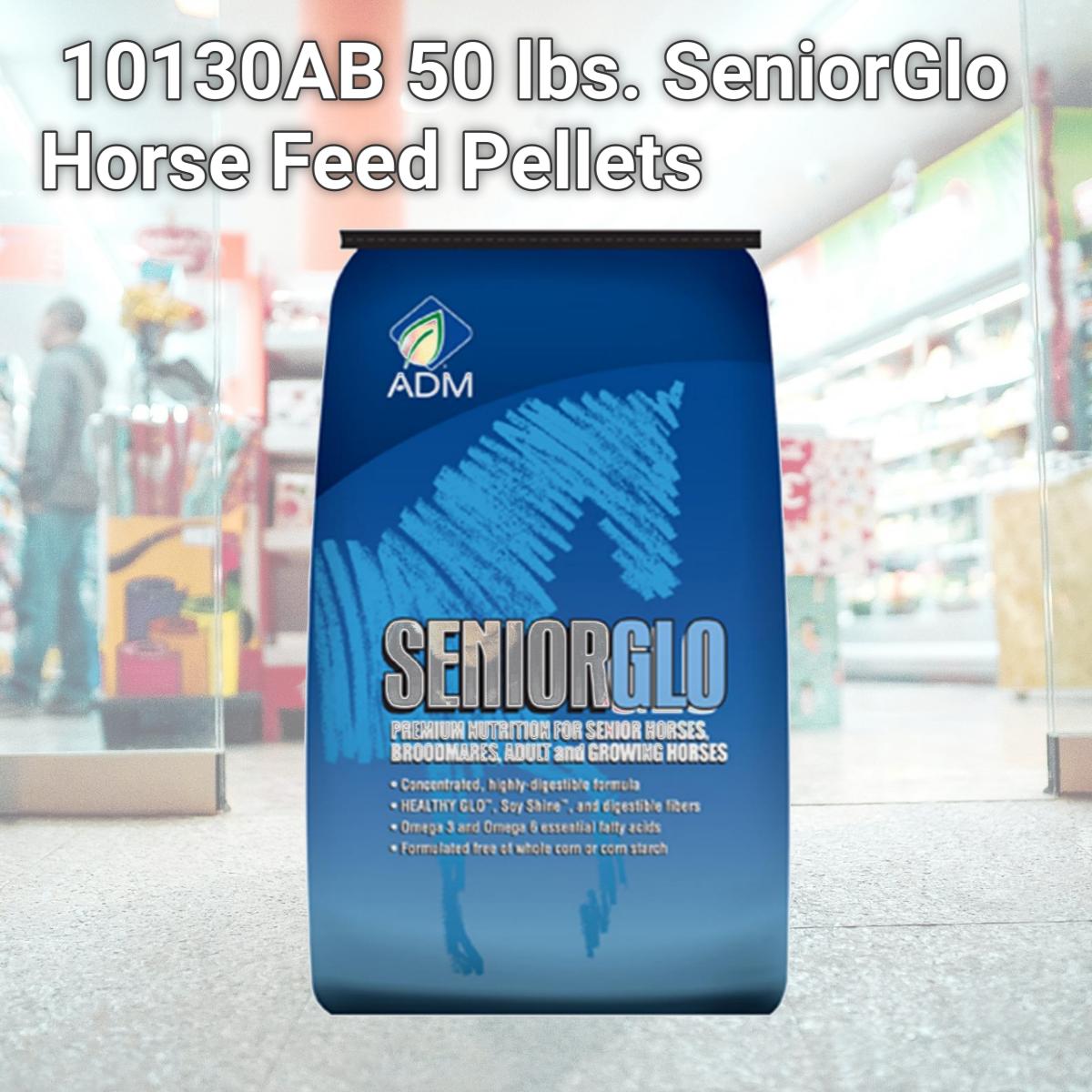 Picture of ADM Alliance Nutrition 10130AB 50 lbs. SeniorGlo Horse Feed Pellets