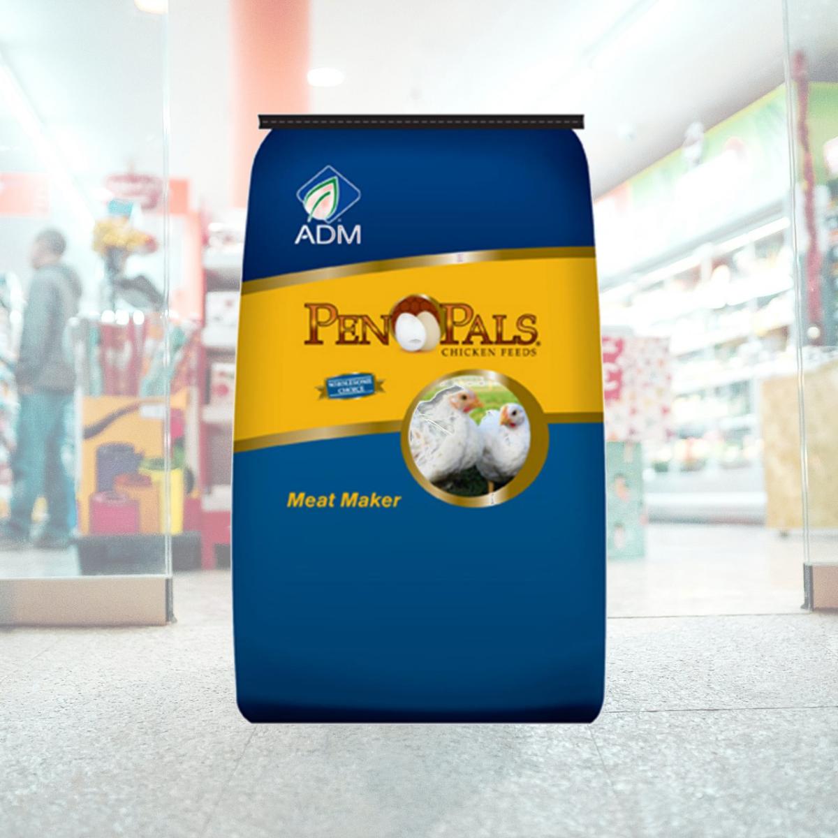Picture of ADM Alliance Nutrition 70012AAA44 50 lbs. Chicken Meat Maker Non-Medicated Feed Crumbles