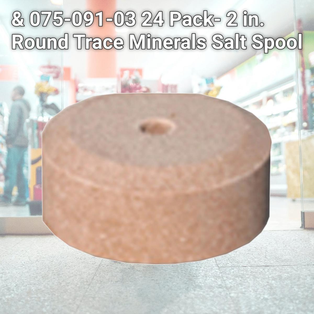 Picture of American Distribution & 075-091-03 24 Pack- 2 in. Round Trace Minerals Salt Spool