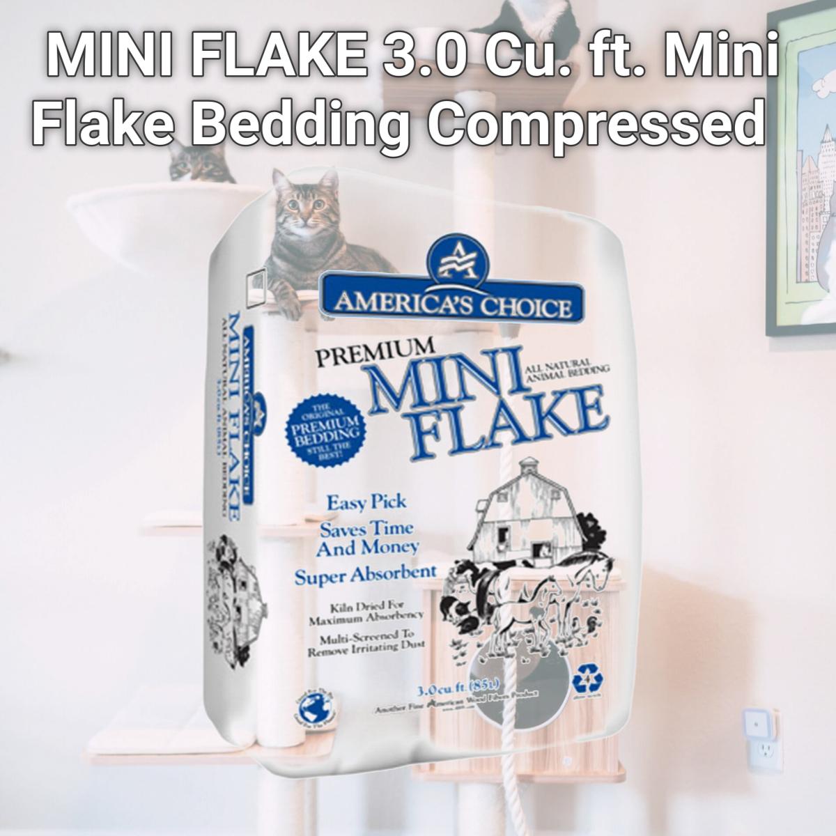 Picture of American Wood Fibers MINI FLAKE 3.0 Cu. ft. Mini Flake Bedding Compressed