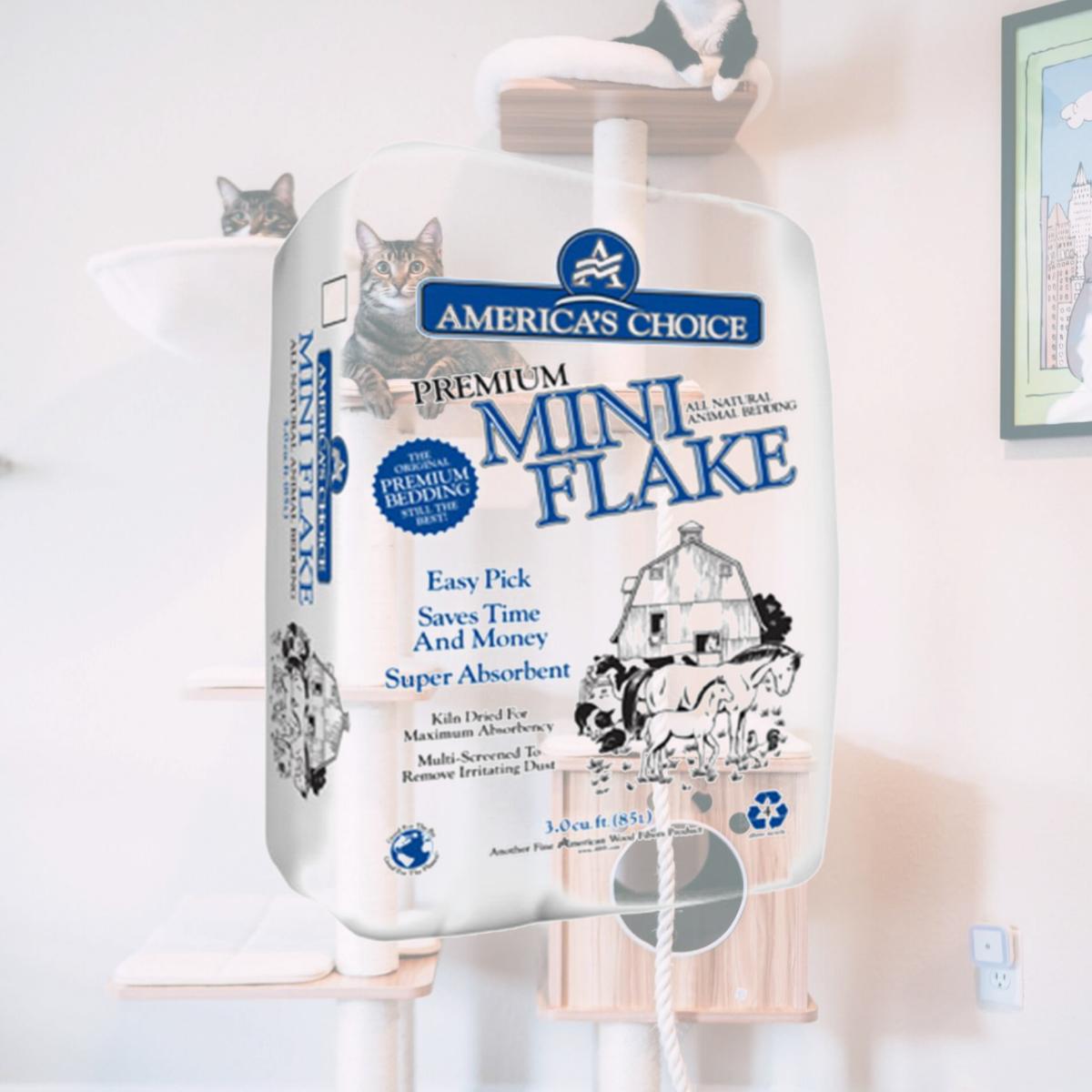 Picture of American Wood Fibers MINI FLAKE 3.0 Cu. ft. Mini Flake Bedding Compressed
