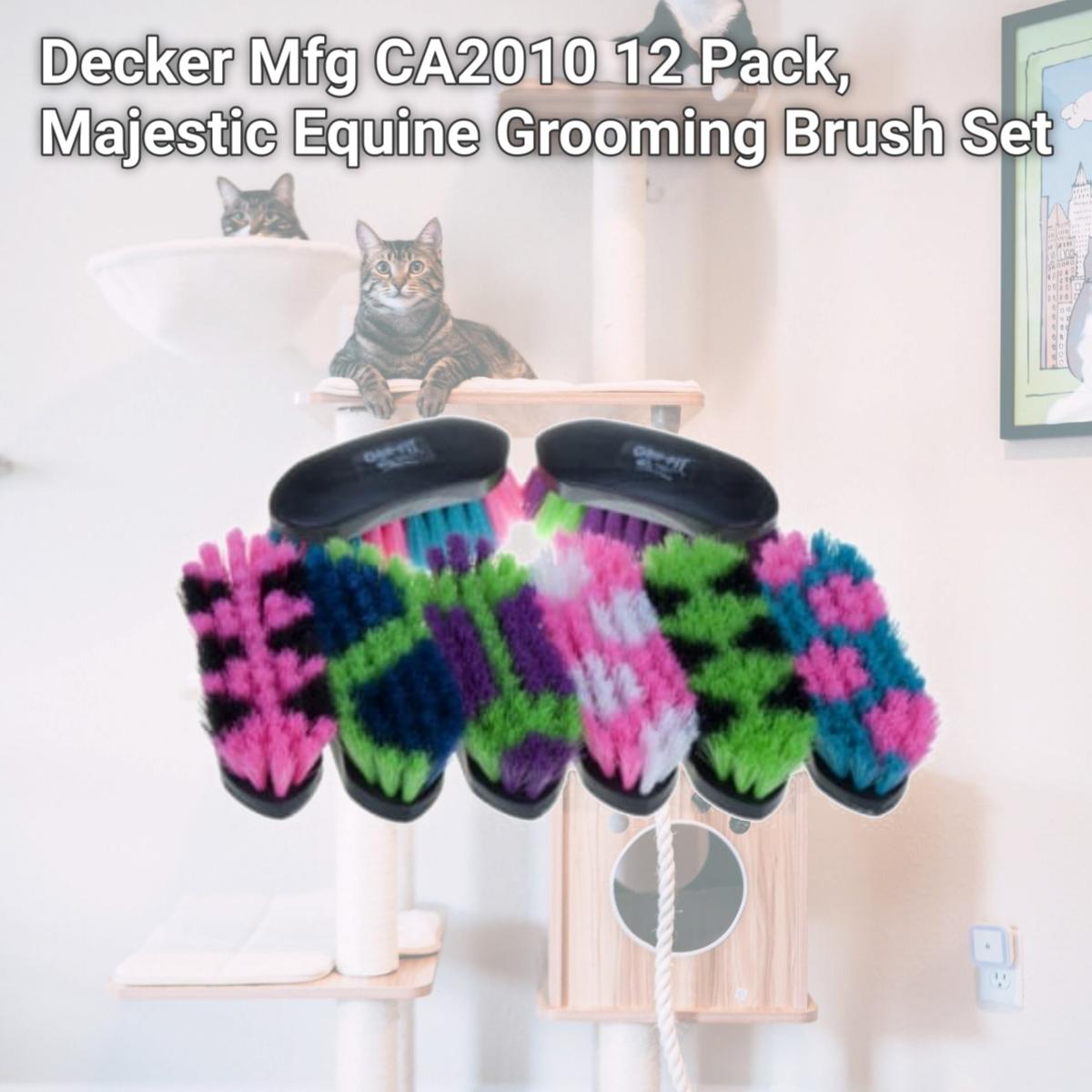 Picture of Decker Mfg CA2010 12 Pack, Majestic Equine Grooming Brush Set