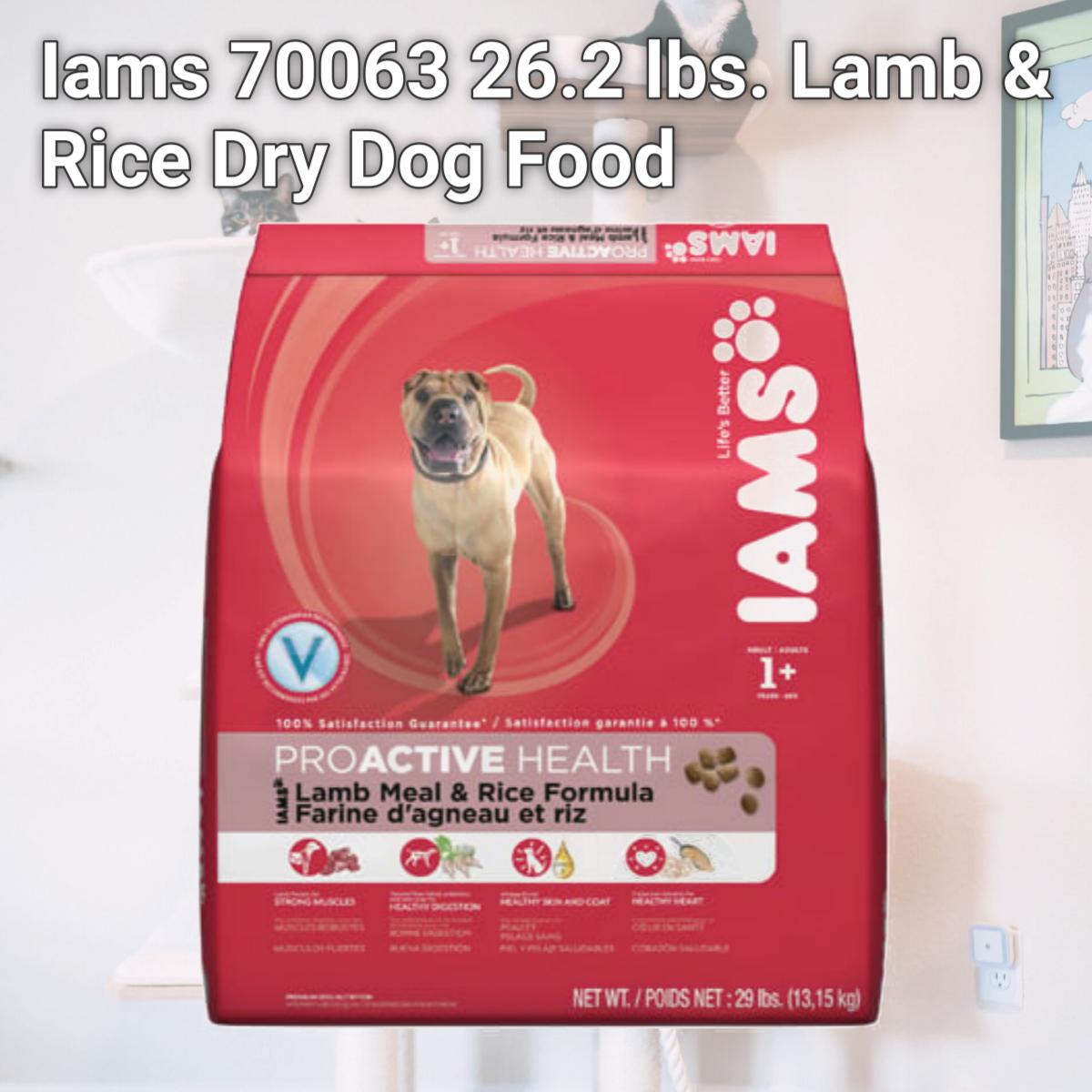 Picture of Iams 70063 26.2 lbs. Lamb & Rice Dry Dog Food