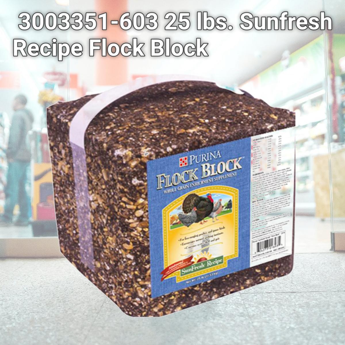 Picture of Purina 3003351-603 25 lbs. Sunfresh Recipe Flock Block