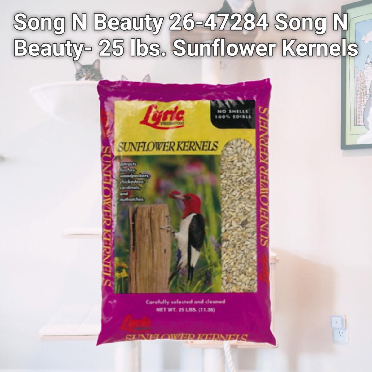 Picture of Song N Beauty 26-47284 Song N Beauty- 25 lbs. Sunflower Kernels