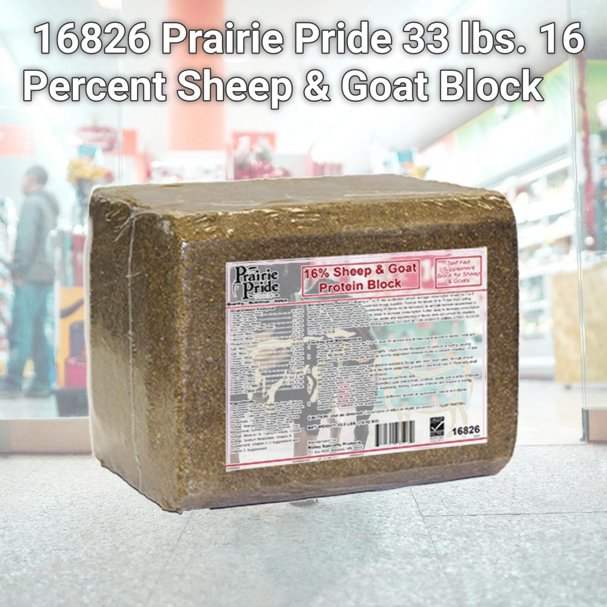 Picture of Ridley 16826 Prairie Pride 33 lbs. 16 Percent Sheep & Goat Block