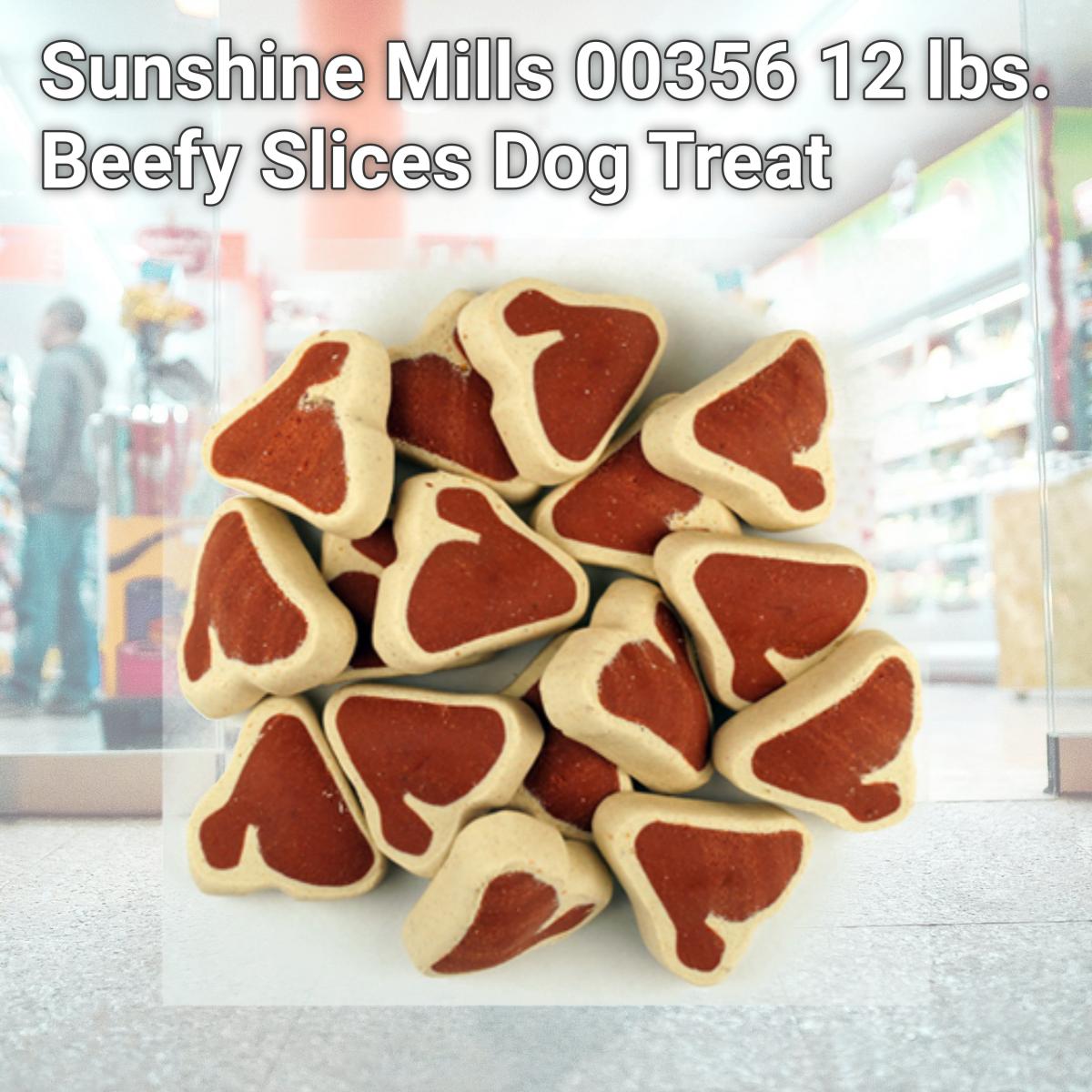 Picture of Sunshine Mills 00356 12 lbs. Beefy Slices Dog Treat