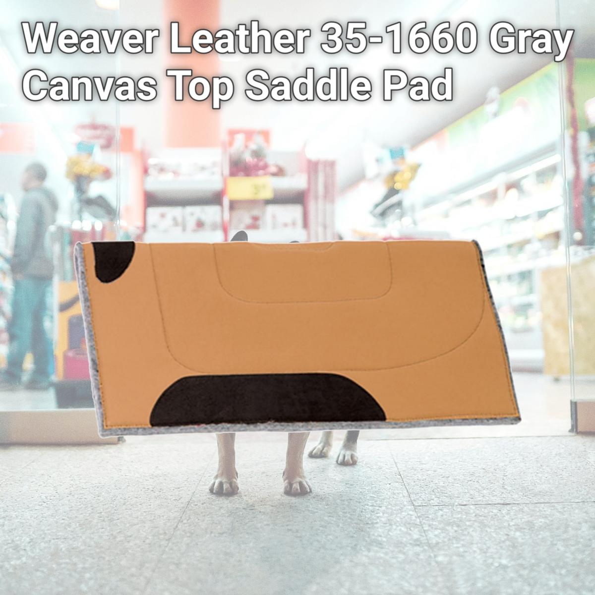 Picture of Weaver Leather 35-1660 Gray Canvas Top Saddle Pad