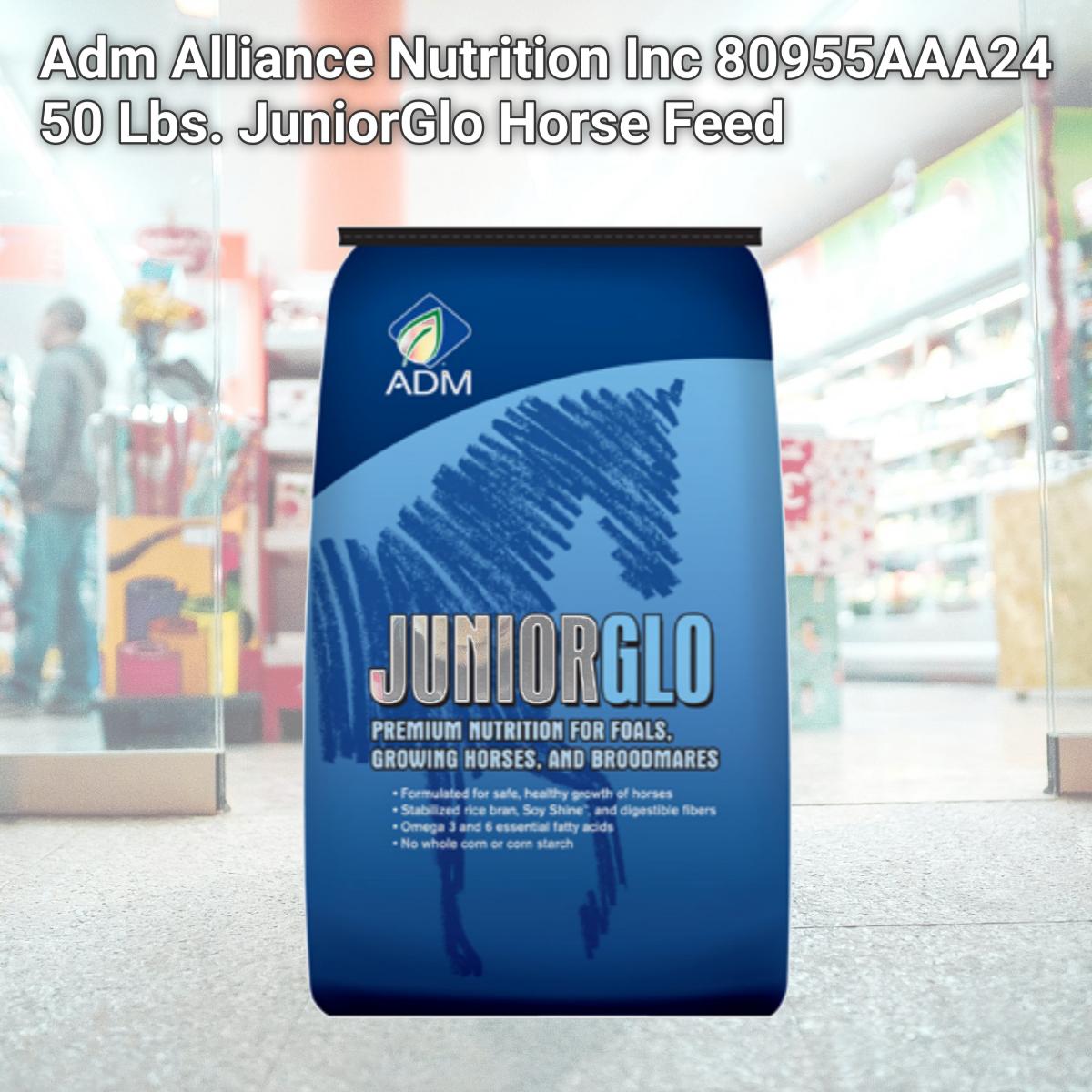 Picture of Adm Alliance Nutrition Inc 80955AAA24 50 Lbs. JuniorGlo Horse Feed